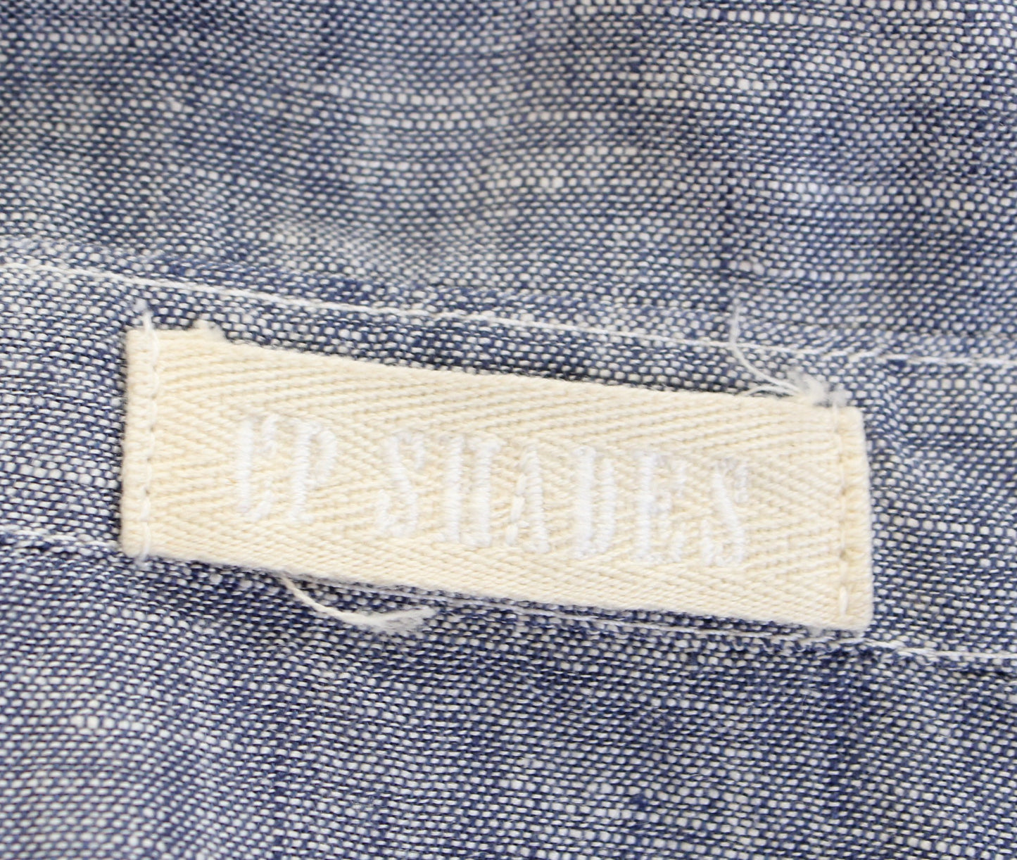 CP Shades Womens Blue 100% Linen V Neck Popover Tunic Top Blouse Sz S Lagenlook