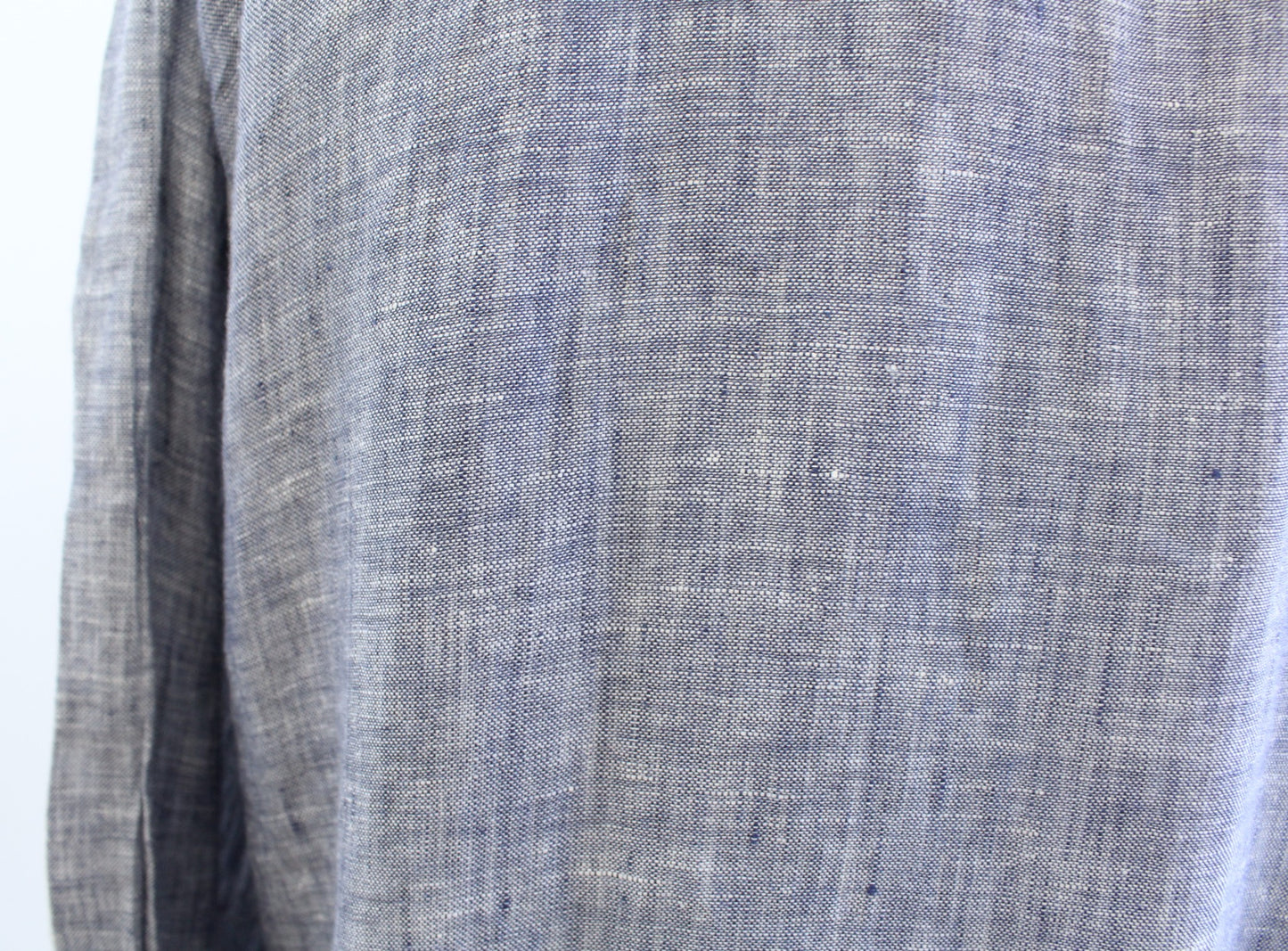 CP Shades Womens Blue 100% Linen V Neck Popover Tunic Top Blouse Sz S Lagenlook