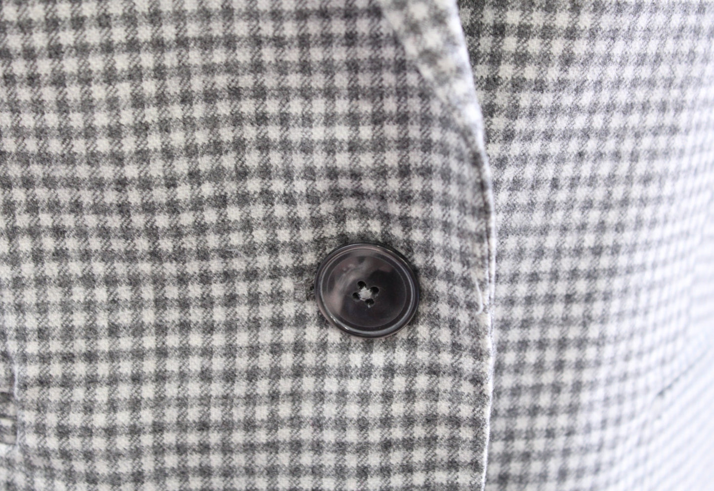 Massimo Dutti Womens Gray Checker Plaid Wool Blend Blazer Jacket Size Us 4