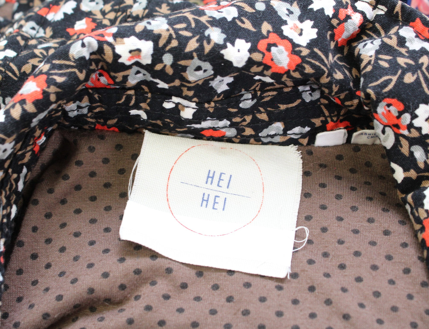 Hei Hei Anthropologie Tinsley Floral Cropped Moto Jacket Size 12 Black Zip