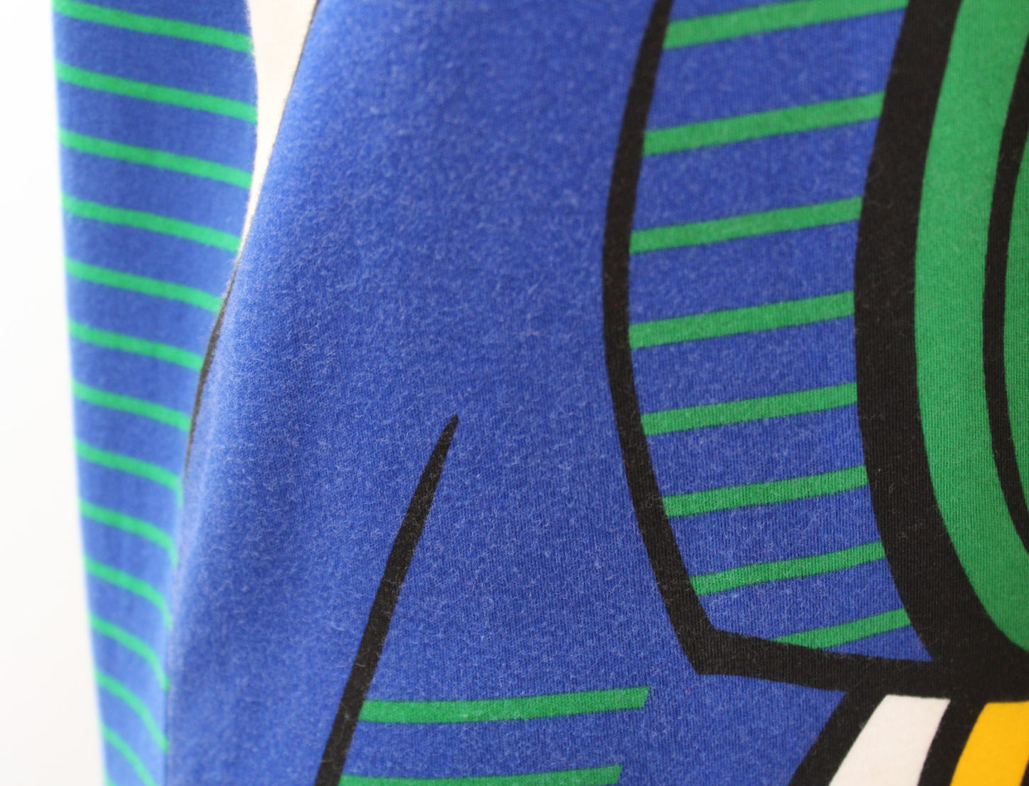 Vtg 90s Pop Art Bold Print T Shirt Top Blouse Size M Art to Wear Retro Unique