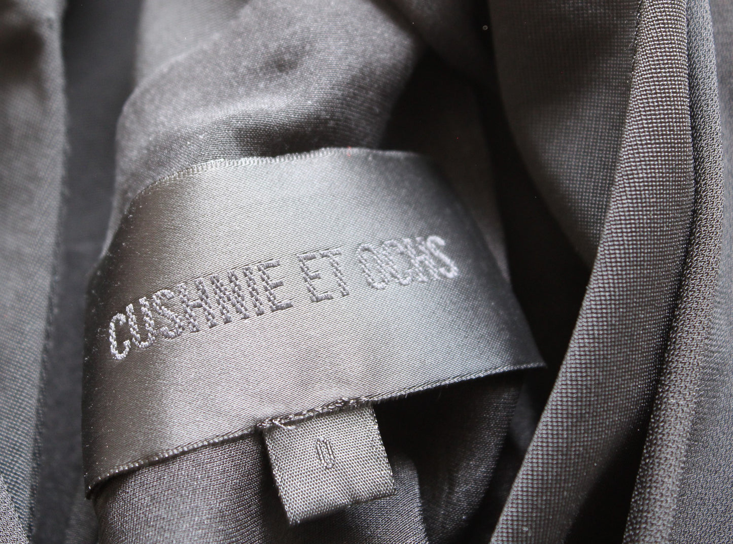 Cushnie Et Ochs Black Cowl Neck Fit and Flare Cocktail Party Mini Dress Size 0