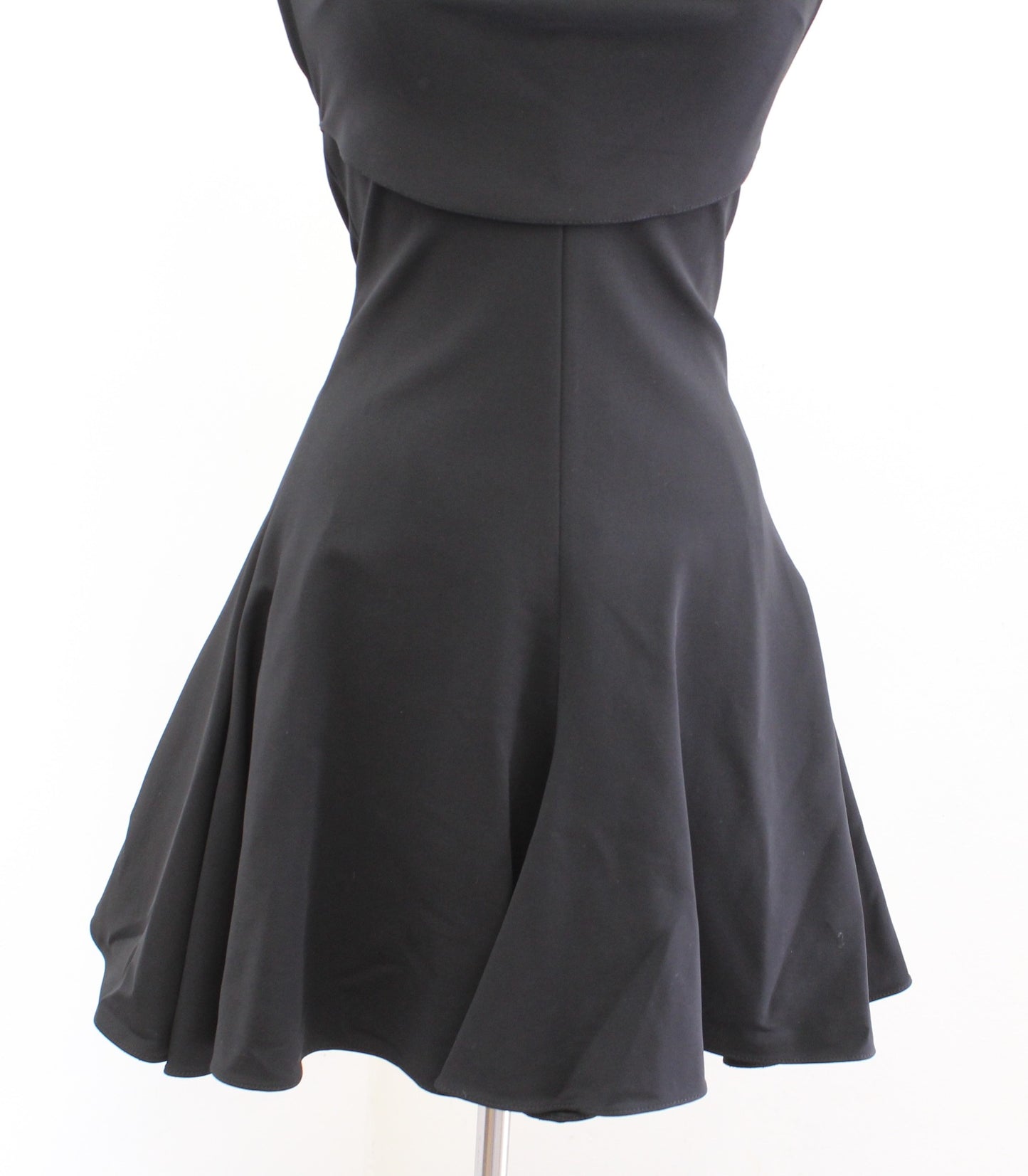 Cushnie Et Ochs Black Cowl Neck Fit and Flare Cocktail Party Mini Dress Size 0