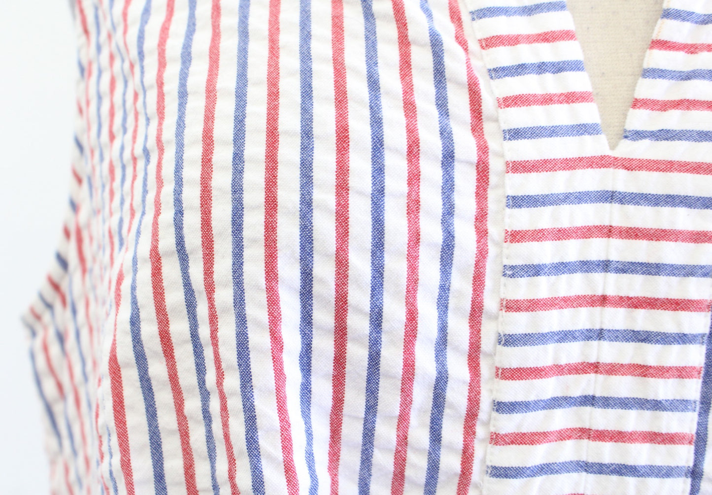 NWT Vineyard Vines Red White Blue Striped Seersucker Tie Waist Dress Size 12