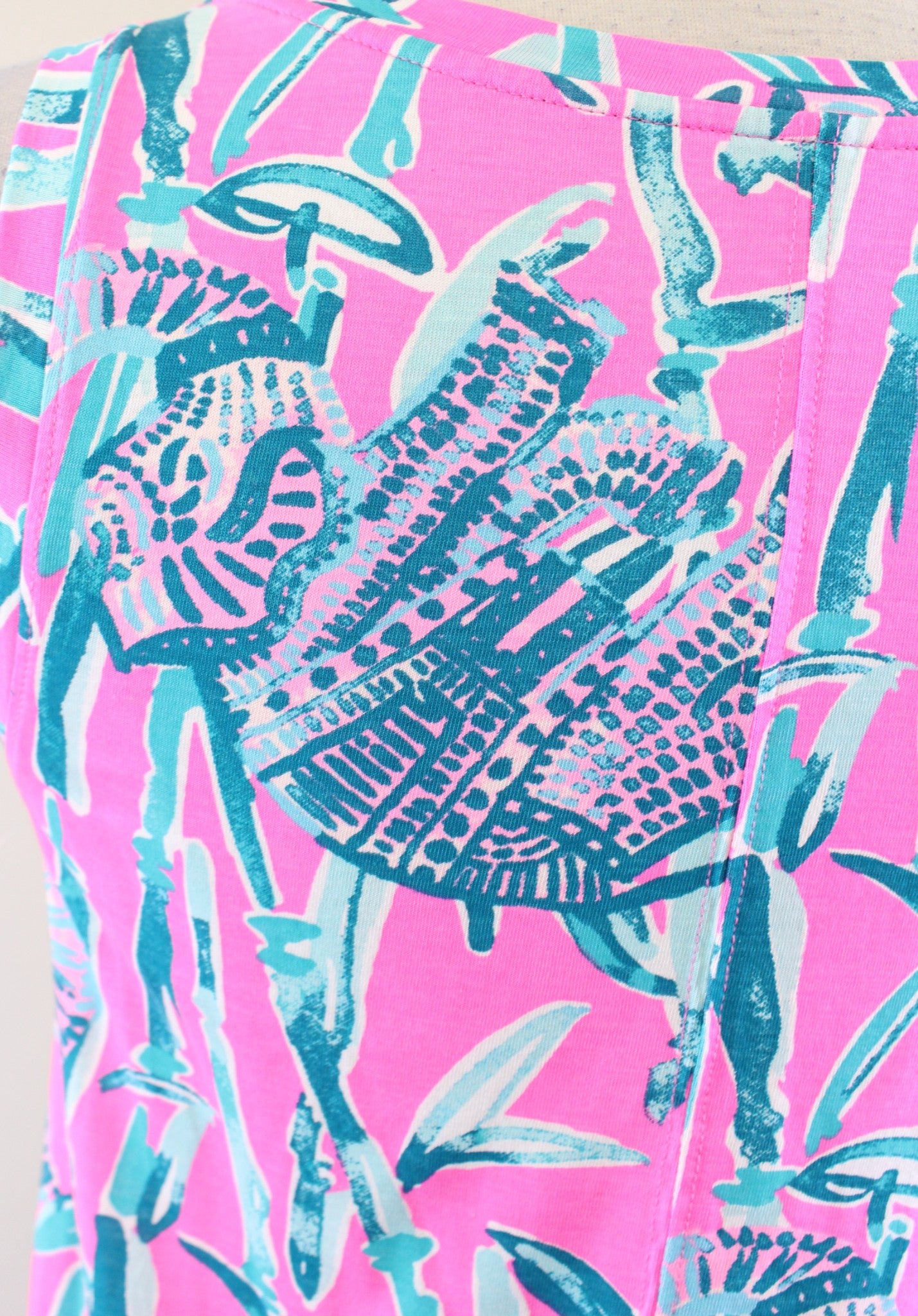 Lilly Pulitzer Raylee Pink Elephant Print Mini Tank Dress sz XXS 2XS Extra Lucky