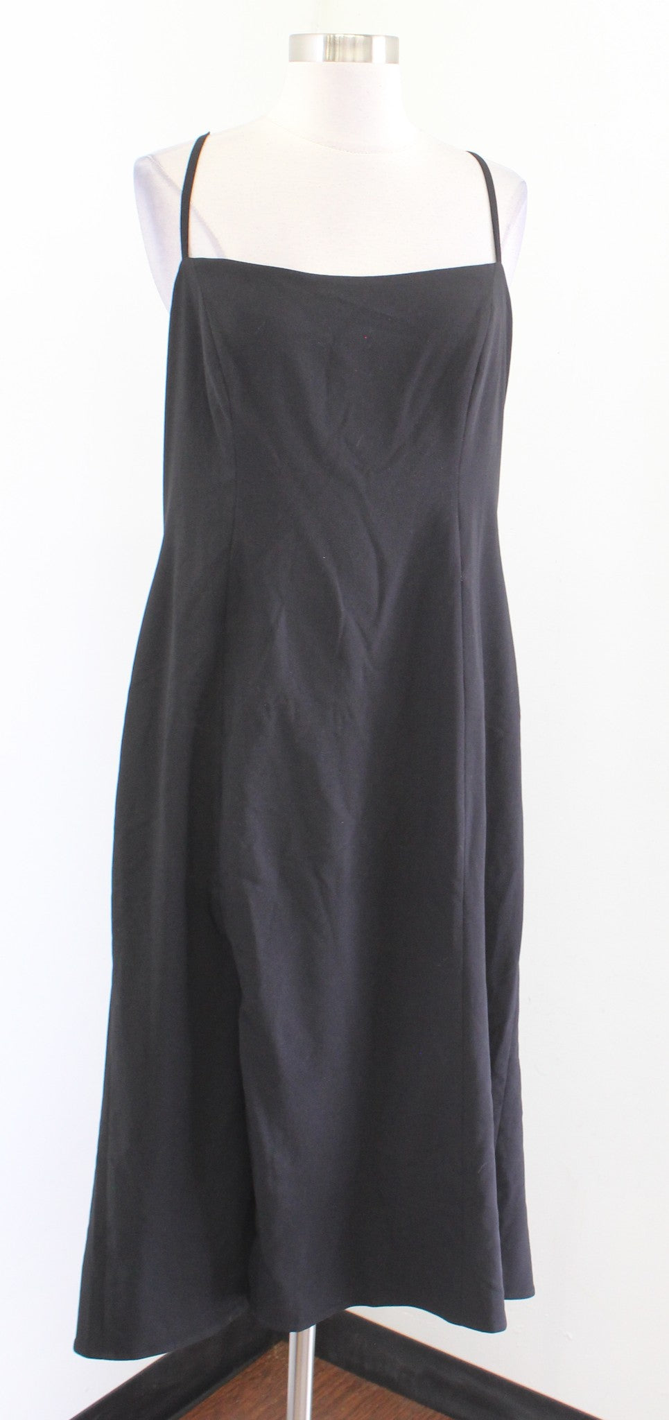 Dress the Population Sawyer Solid Black Midi Cocktail Party Dress Size XXL