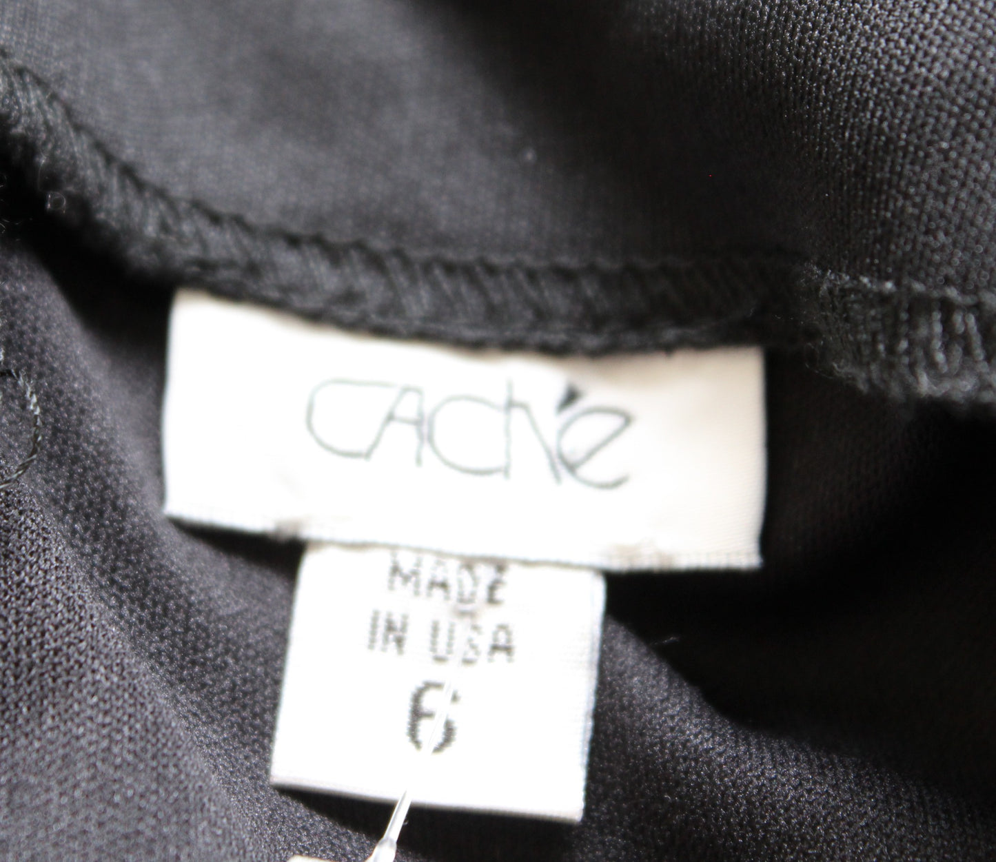 Cache Black Mesh Lace Trim Ruched Ruffle Sheath Dress Size 6 Cocktail Party d