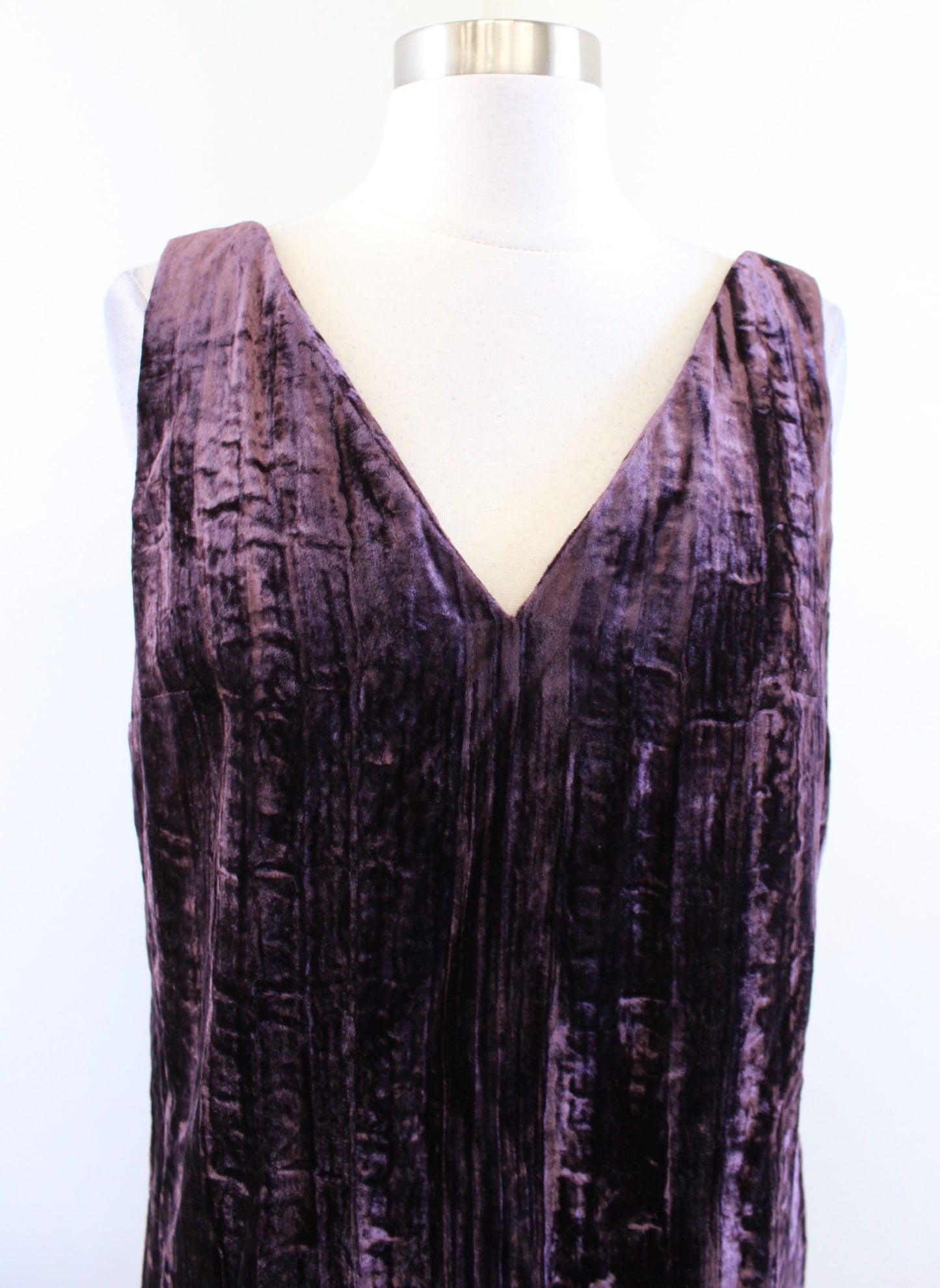 NWT $128 French Connection Purple Crushed Velvet Mini Shift Dress Size 6 Party