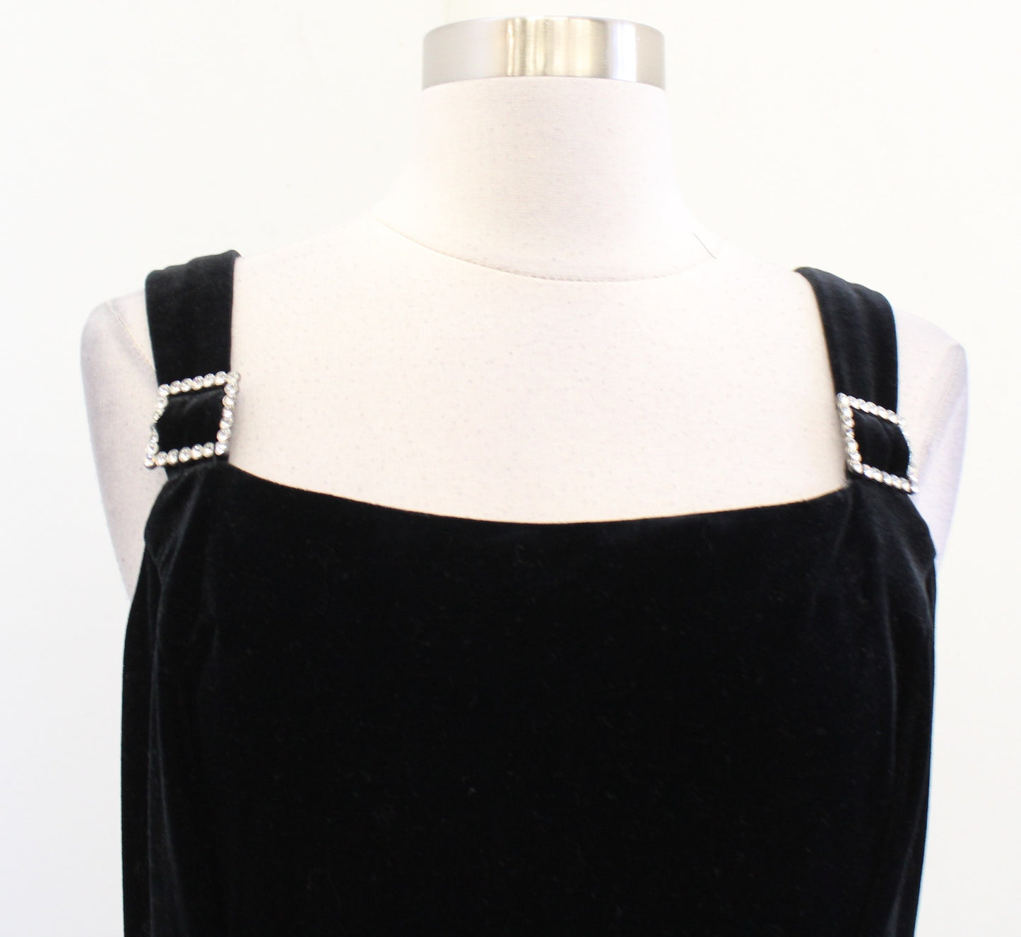 Vtg 90s Black Velvet Mesh Open Back Cocktail Party Dress Size 10 A Line LBD