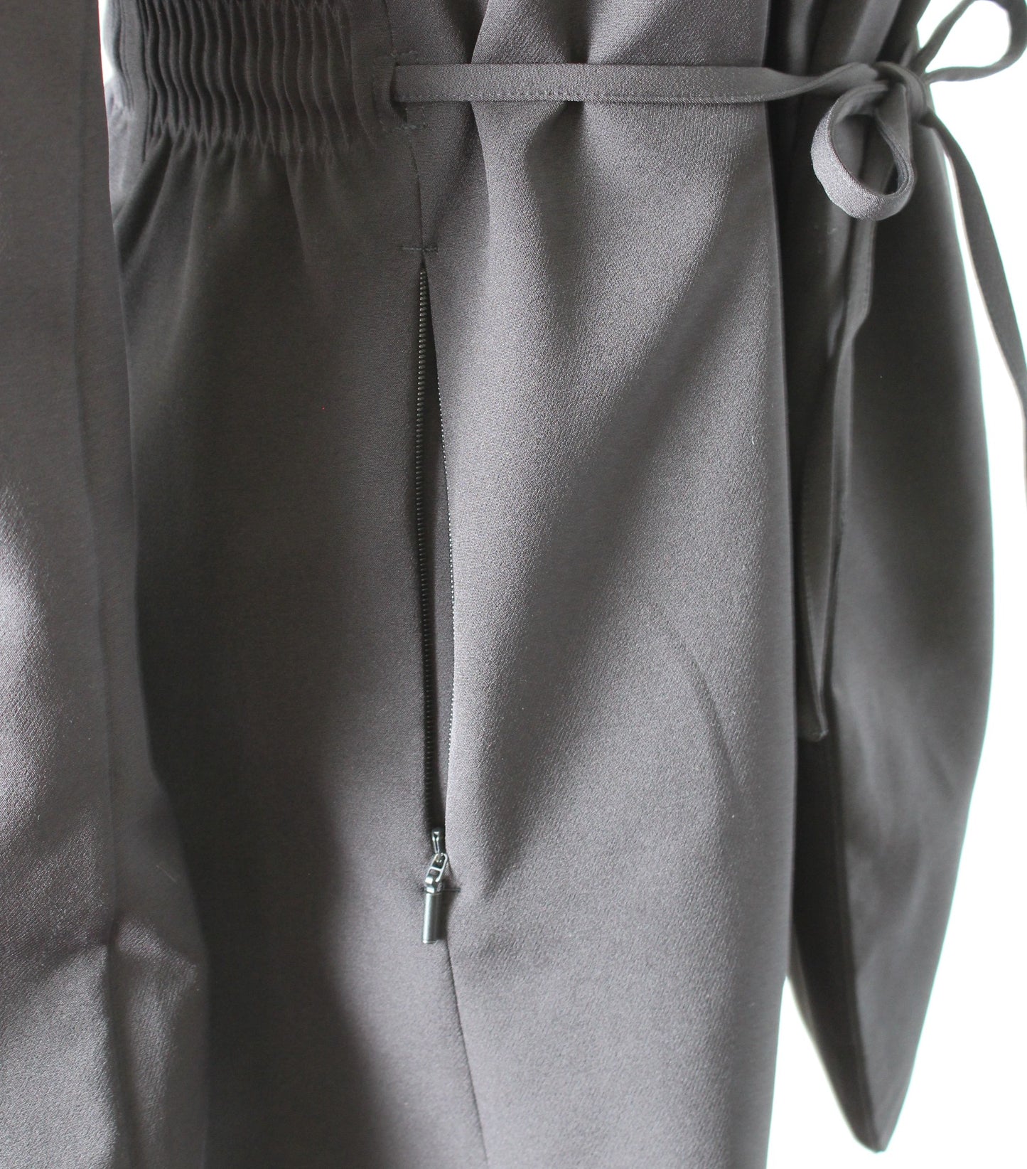 Athleta Solid Black Endless Permatwill Blazer Size 0 Cinched Tie Waist Jacket