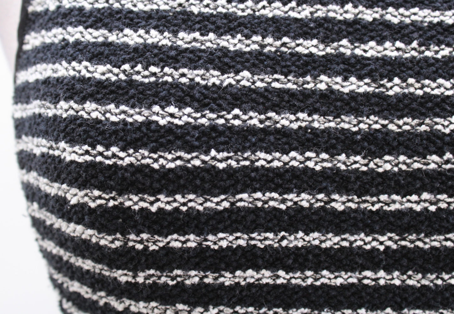 Theory Nikay Purposeful Stripe Knit Flounce Hem Dress Size 4 Black White