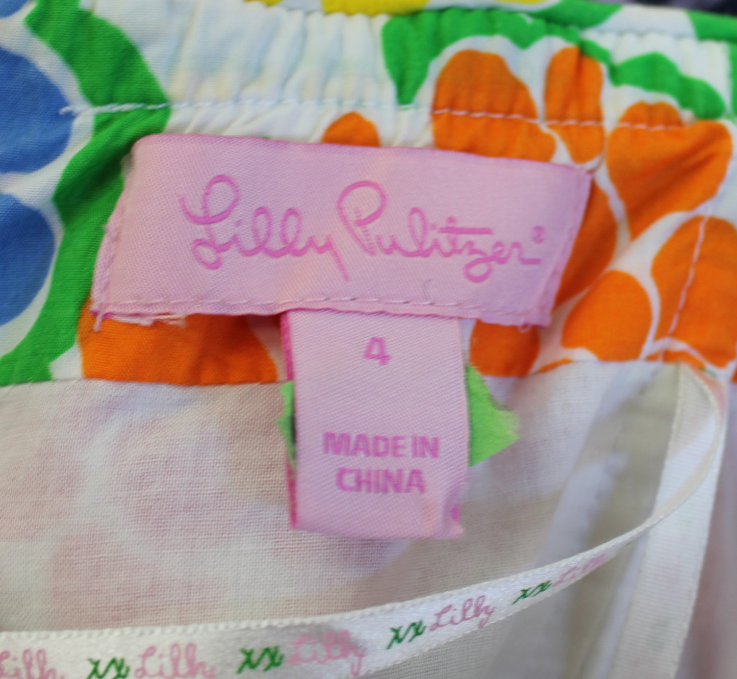 Lilly Pulitzer Wyatt Floral Strapless Dress Minnie Zinny Size 4 Flare Green