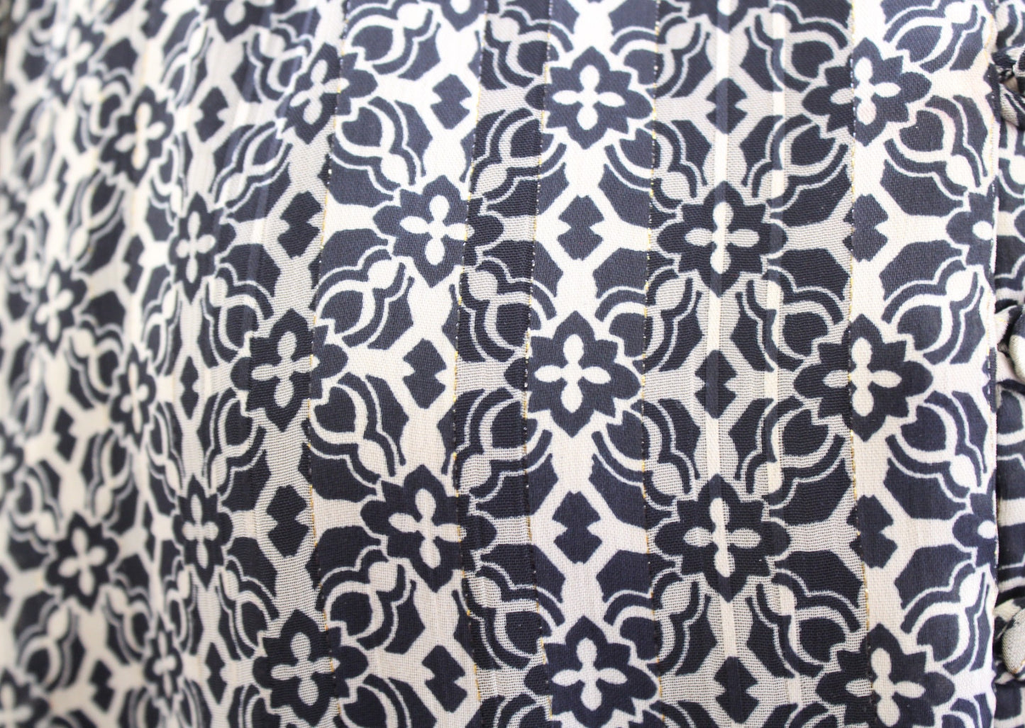 NWT Lost + Wander Stitch Fix Black Beige Metallic Mini Shirt Dress Geometric M