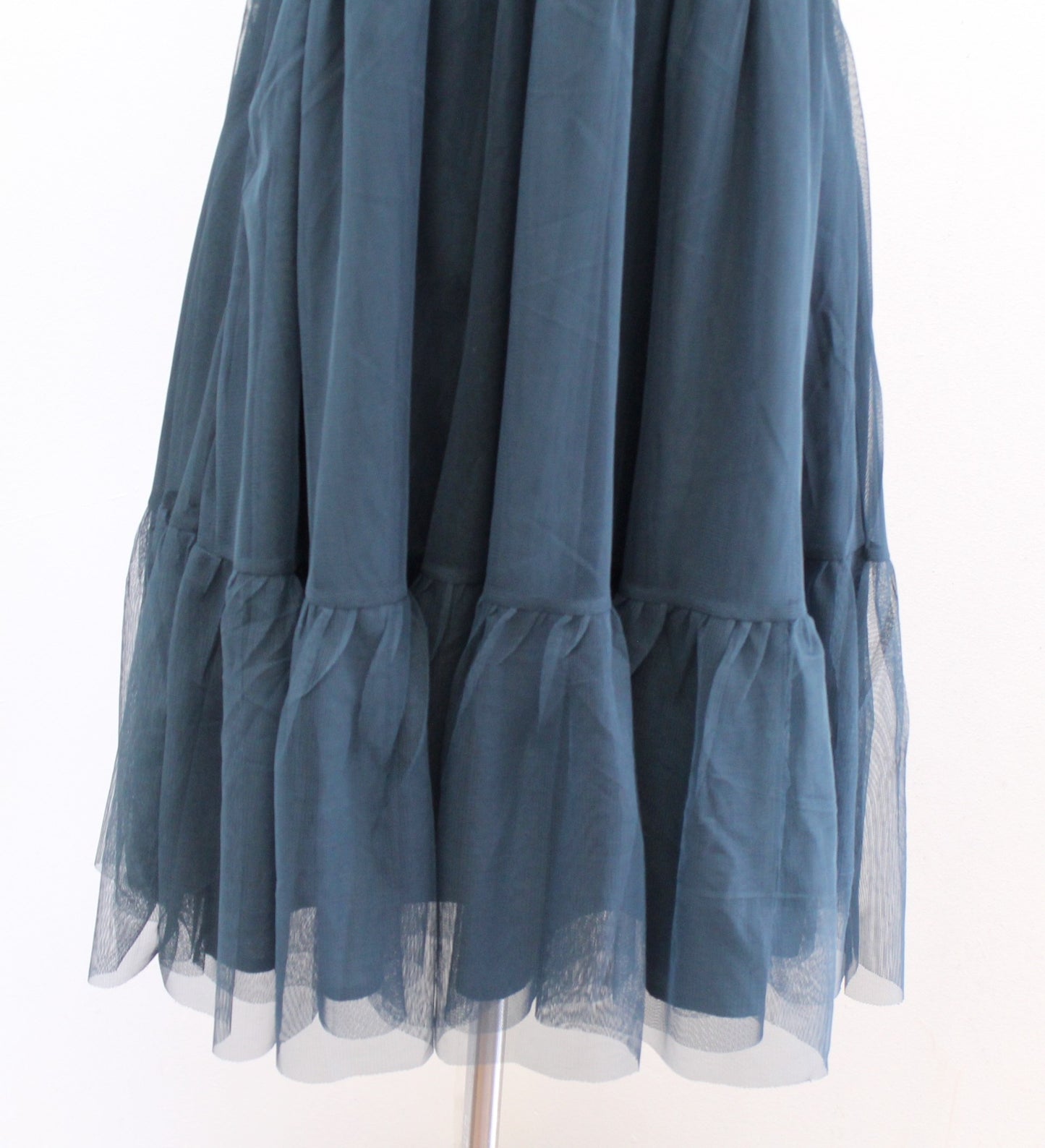 Boden Womens Smocked Tulle Party Dress in Seaweed Green Size 8L 8 Long Cocktail