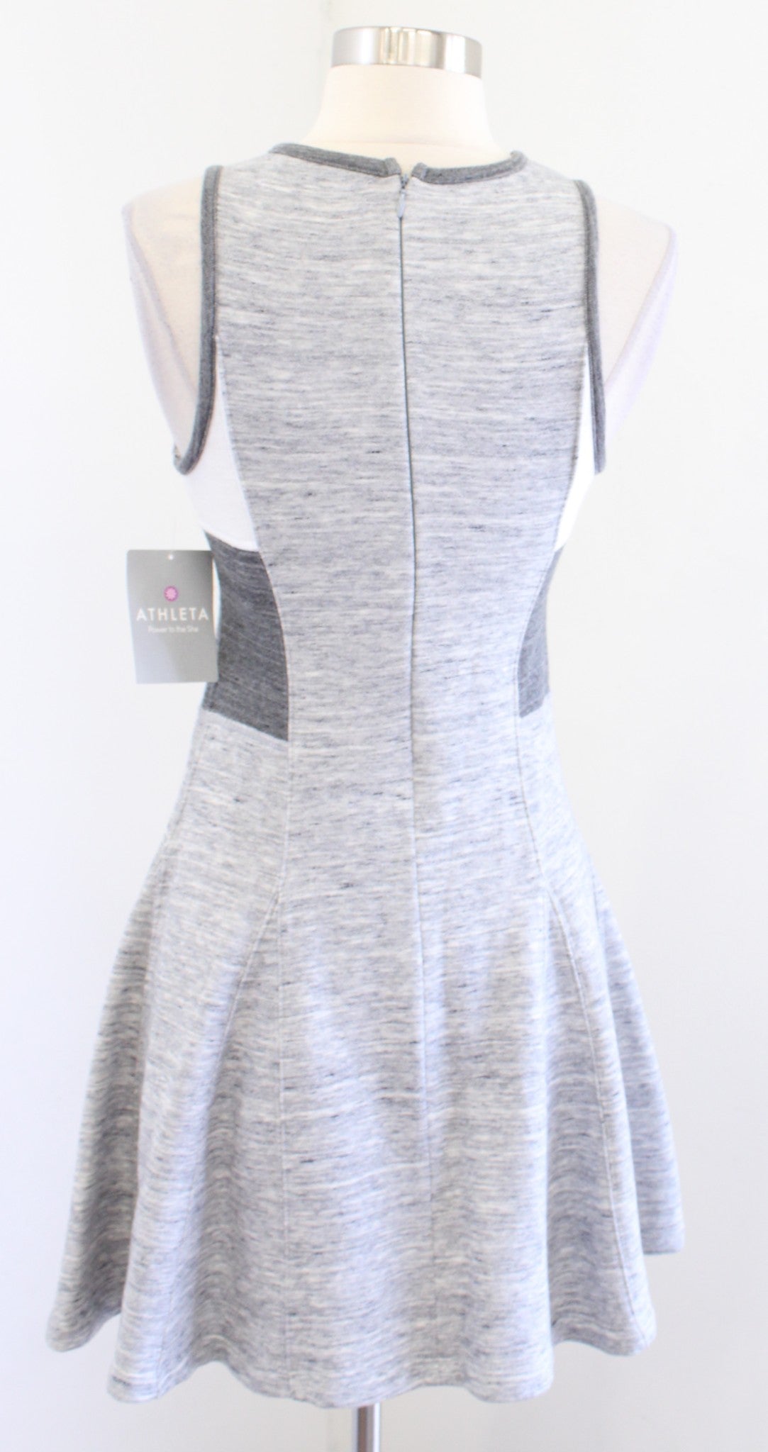 NWT Derek Lam IOC x Athleta Downtown Color Block Knit Dress Size XXS 2XS Gray