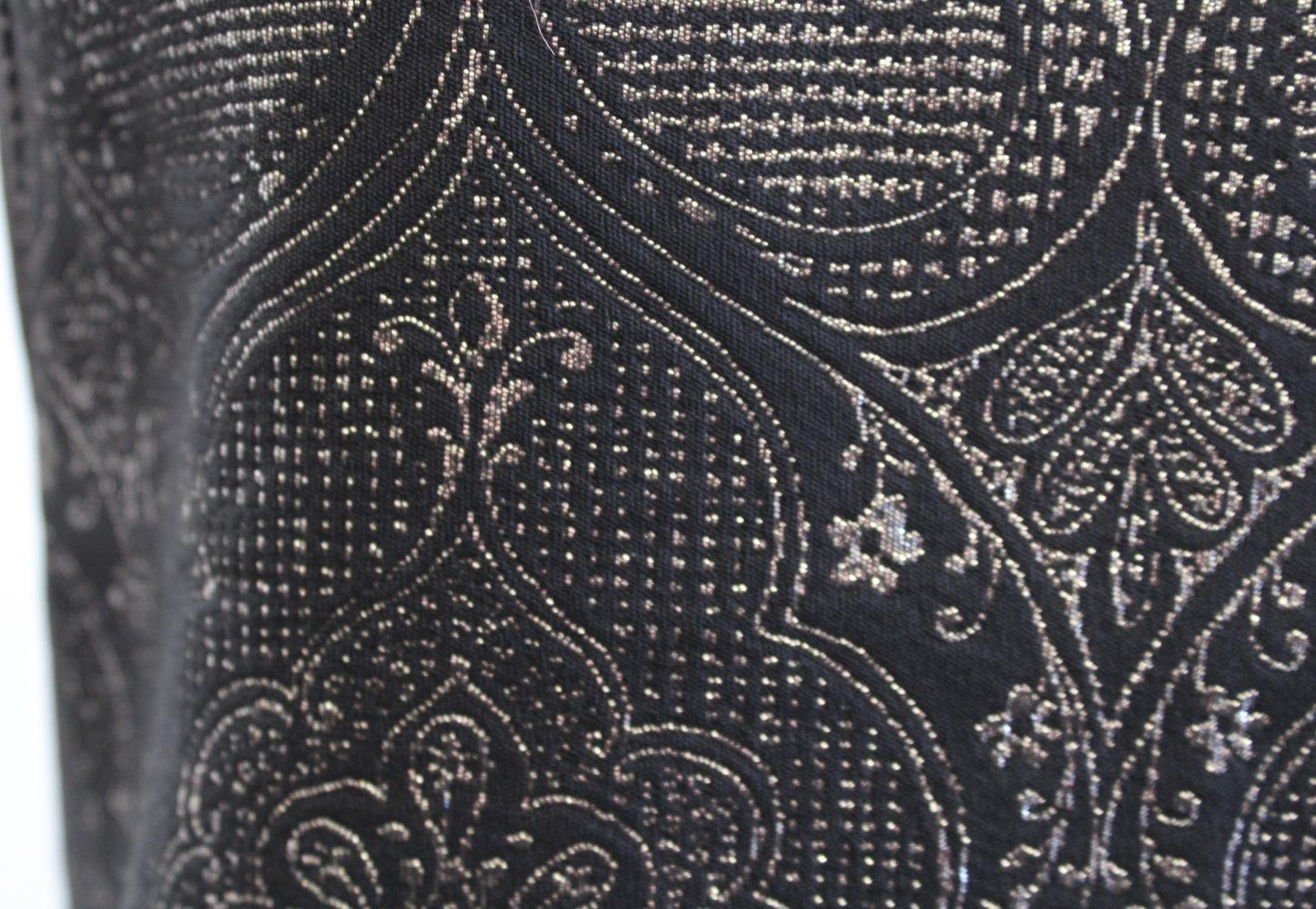 NWT J McLaughlin Zahara Black Champagne Jacquard Sheath Dress Size 2 Metallic
