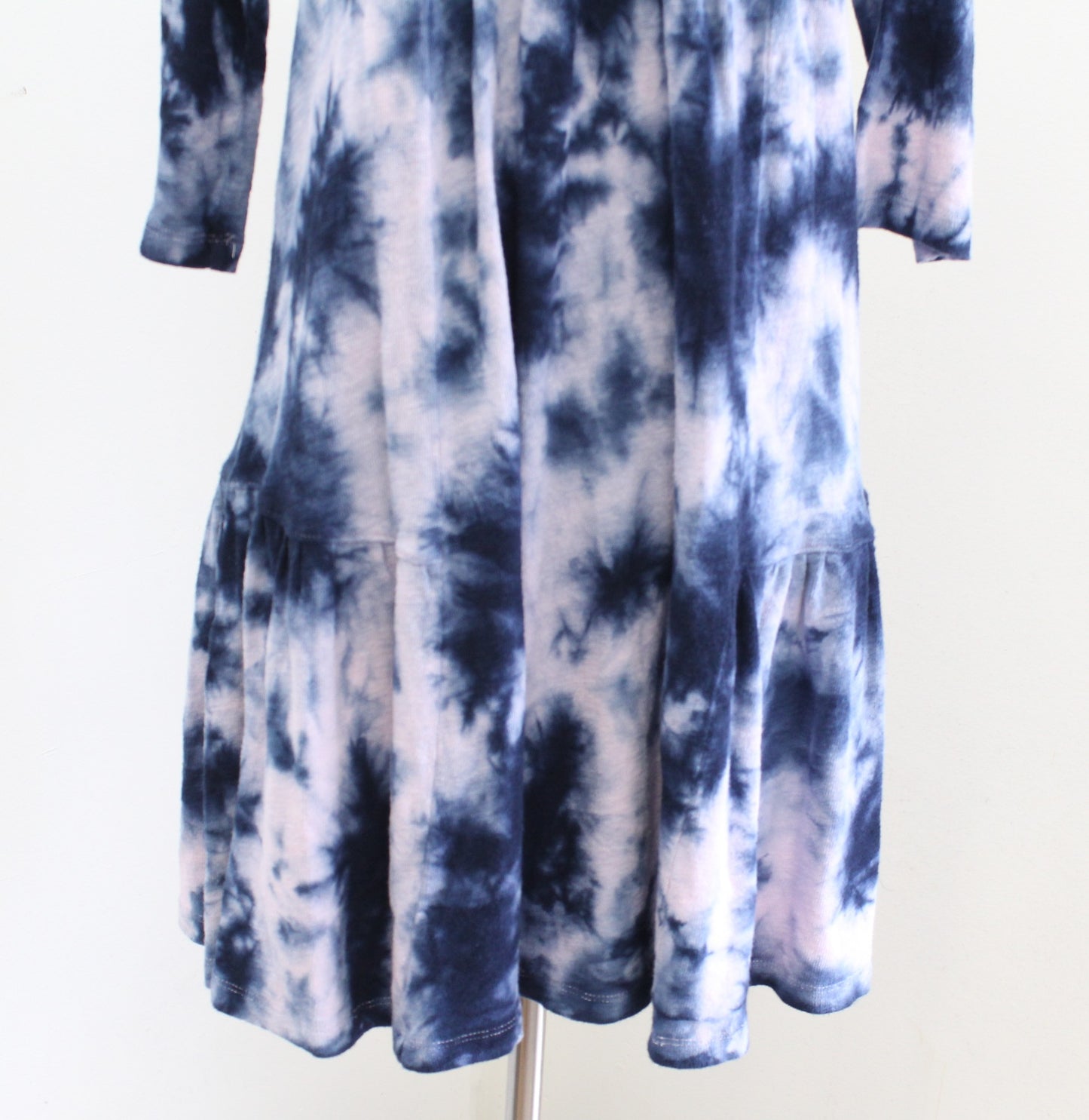 Saturday Sunday Anthropologie Pollie Tie Dye Shift Dress Size S Blue Pink Knit