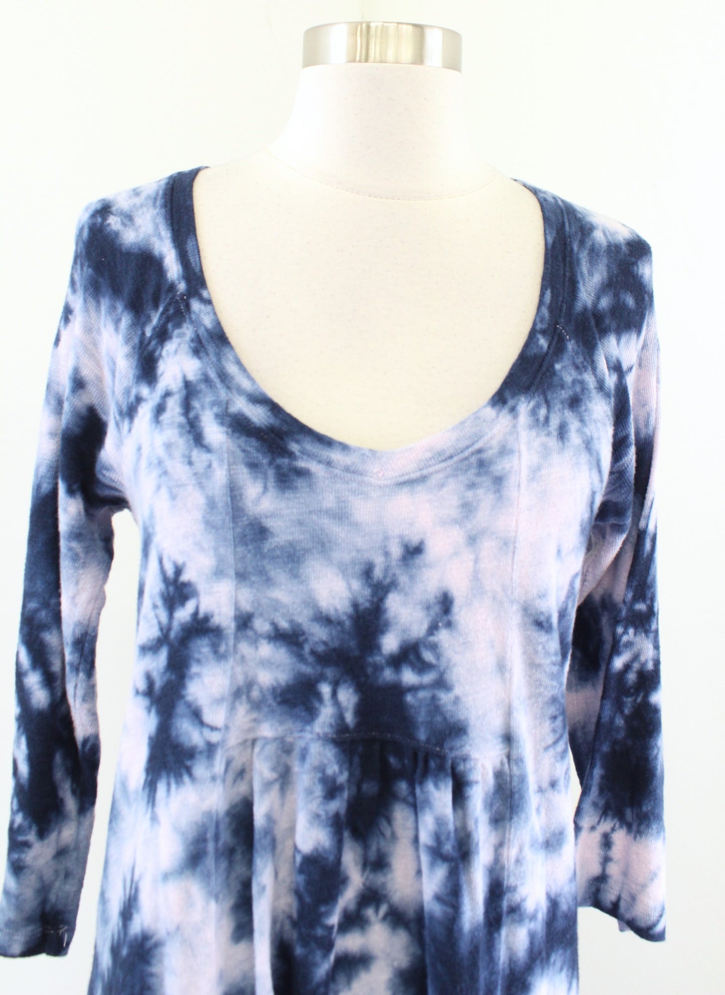 Saturday Sunday Anthropologie Pollie Tie Dye Shift Dress Size S Blue Pink Knit