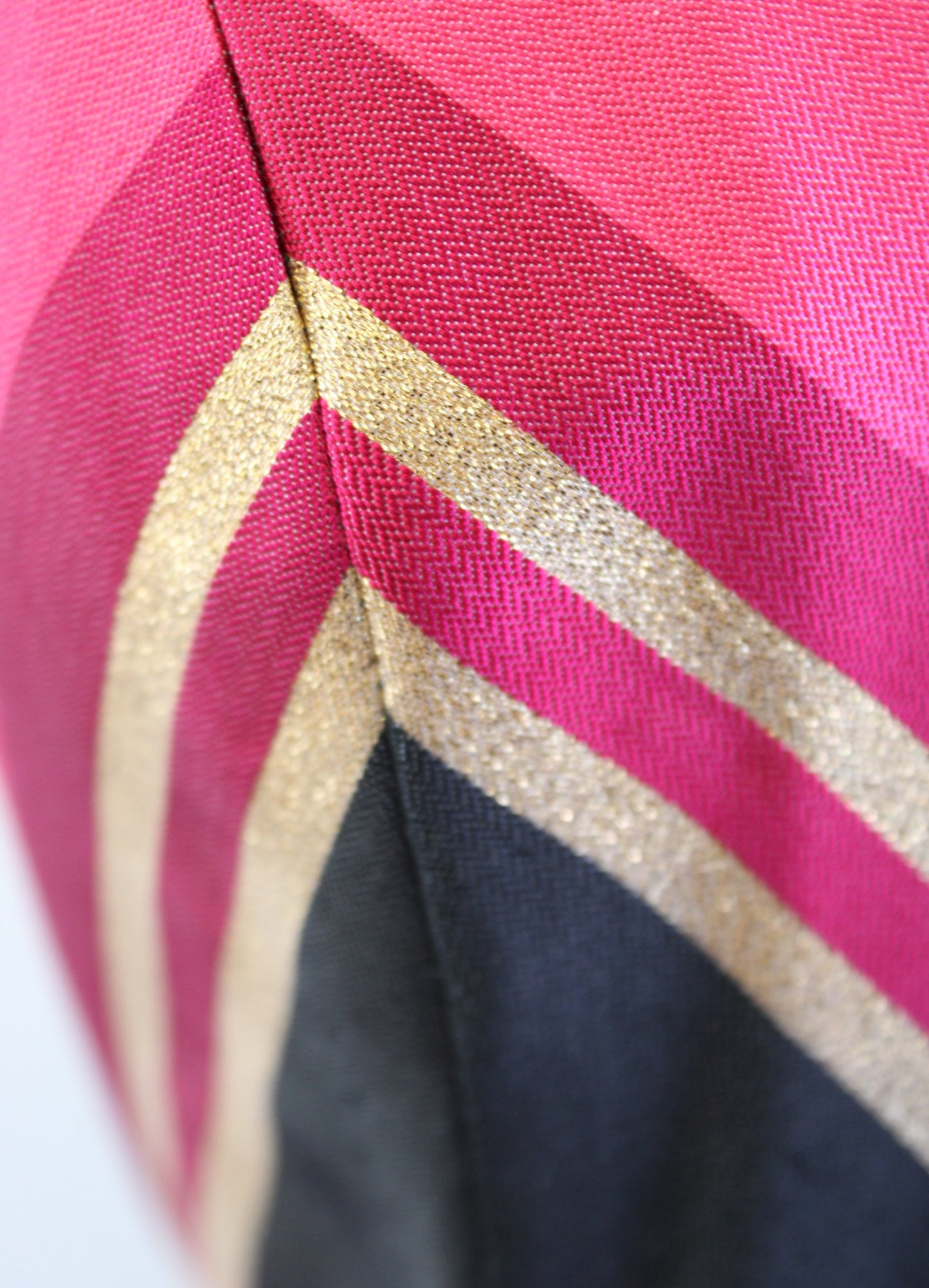 Vineyard Vines Metallic Chevron Striped Strapless Silk Blend Dress Size 0 Pink