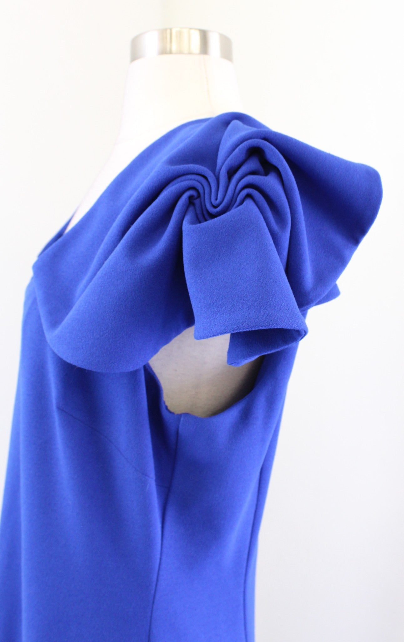 Belle Badgley Mischka Royal Blue Ruffle Sleeve Formal Dress Evening Go Queen City Resale Belle Badgley Mischka Royal Blue Ruffle Sleeve Formal Dress Evening Go Queen City Resale