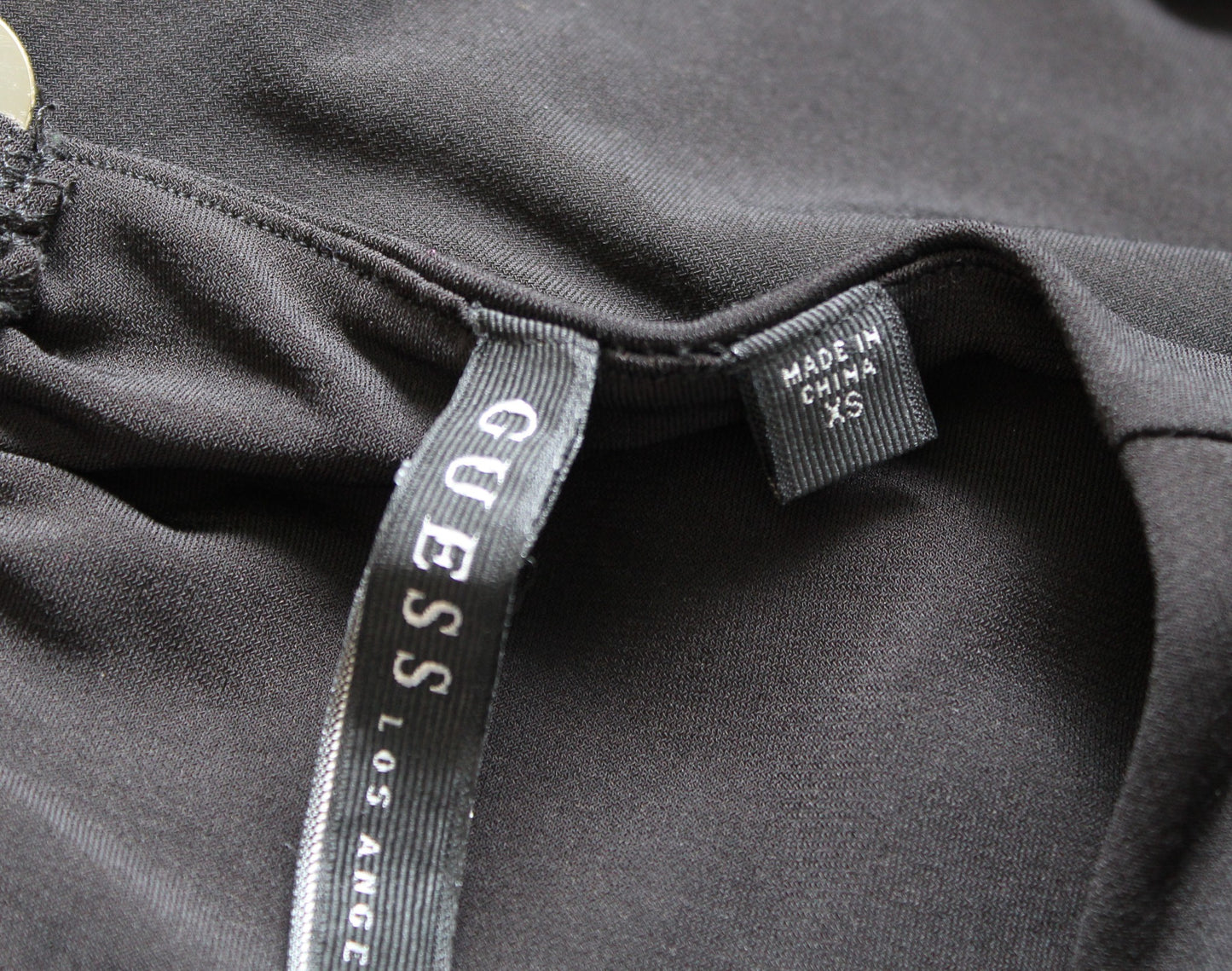 Guess Womens Solid Black Open Back Jersey Maxi Dress Size XS Cocktail Evening