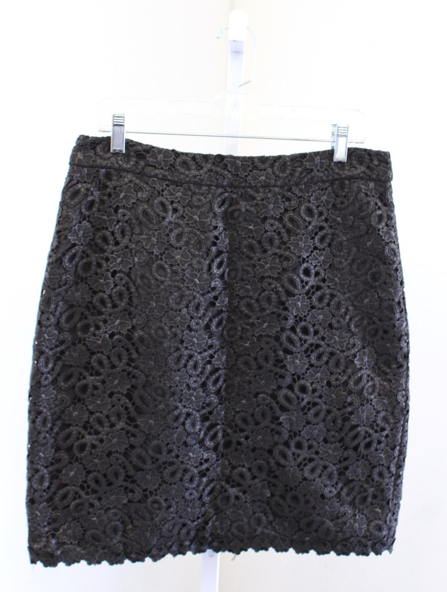 Kate Spade Womens Judy Black Lace Straight Pencil Skirt Size 12