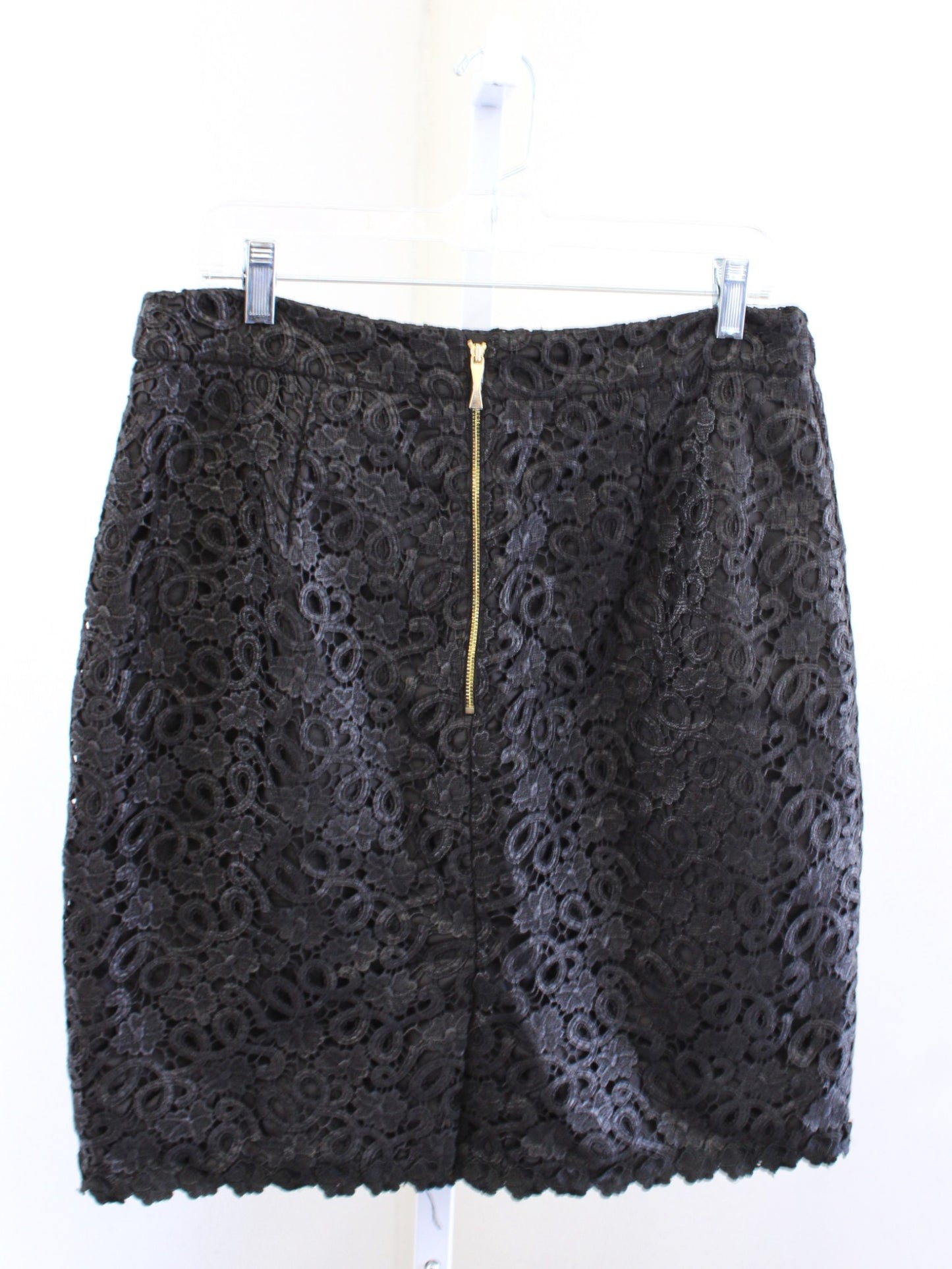 Kate Spade Womens Judy Black Lace Straight Pencil Skirt Size 12