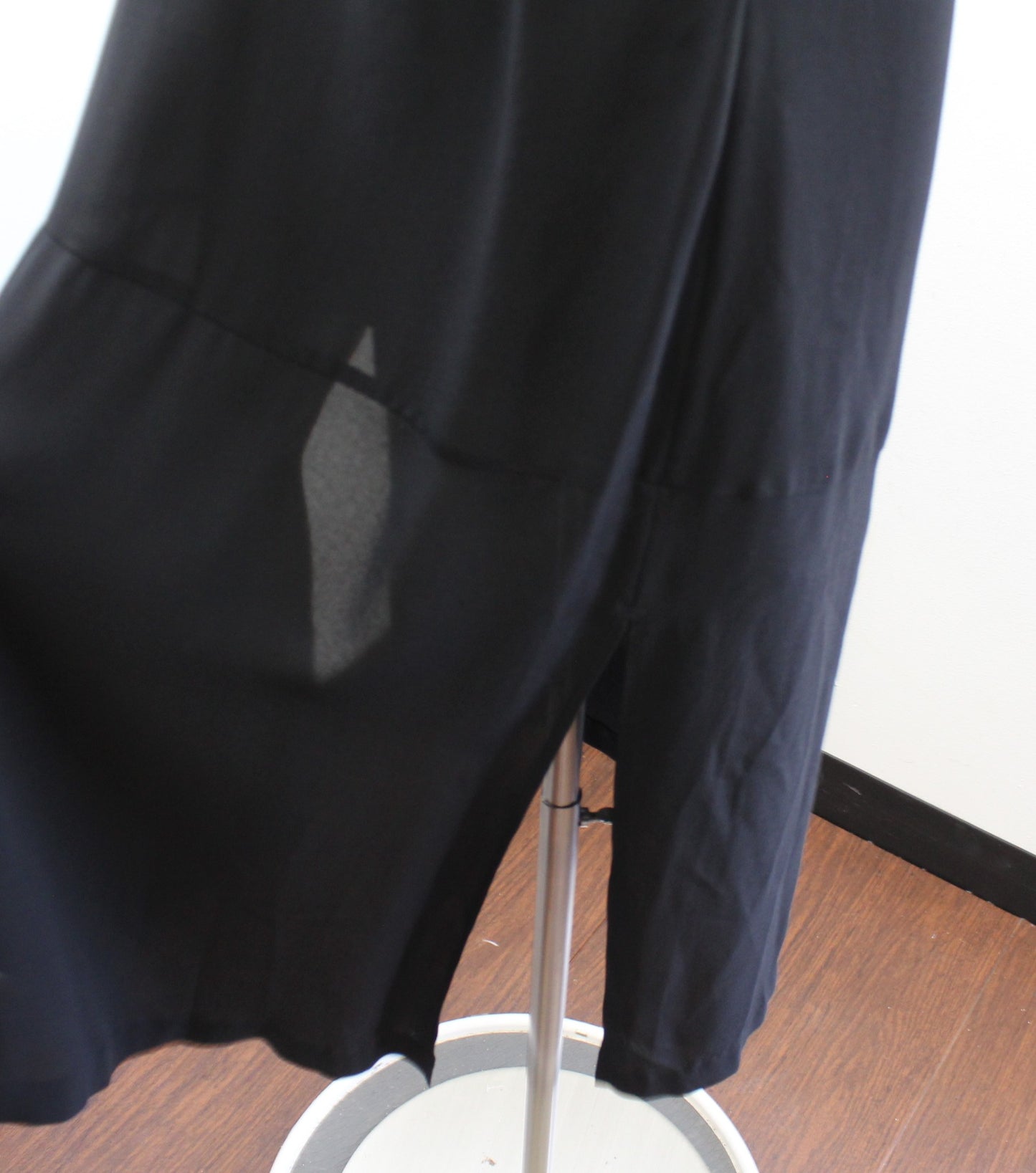 ALC A.L.C. Black Lace Up Grommet Plunge V Neck Silk Araya Midi Dress Size 2