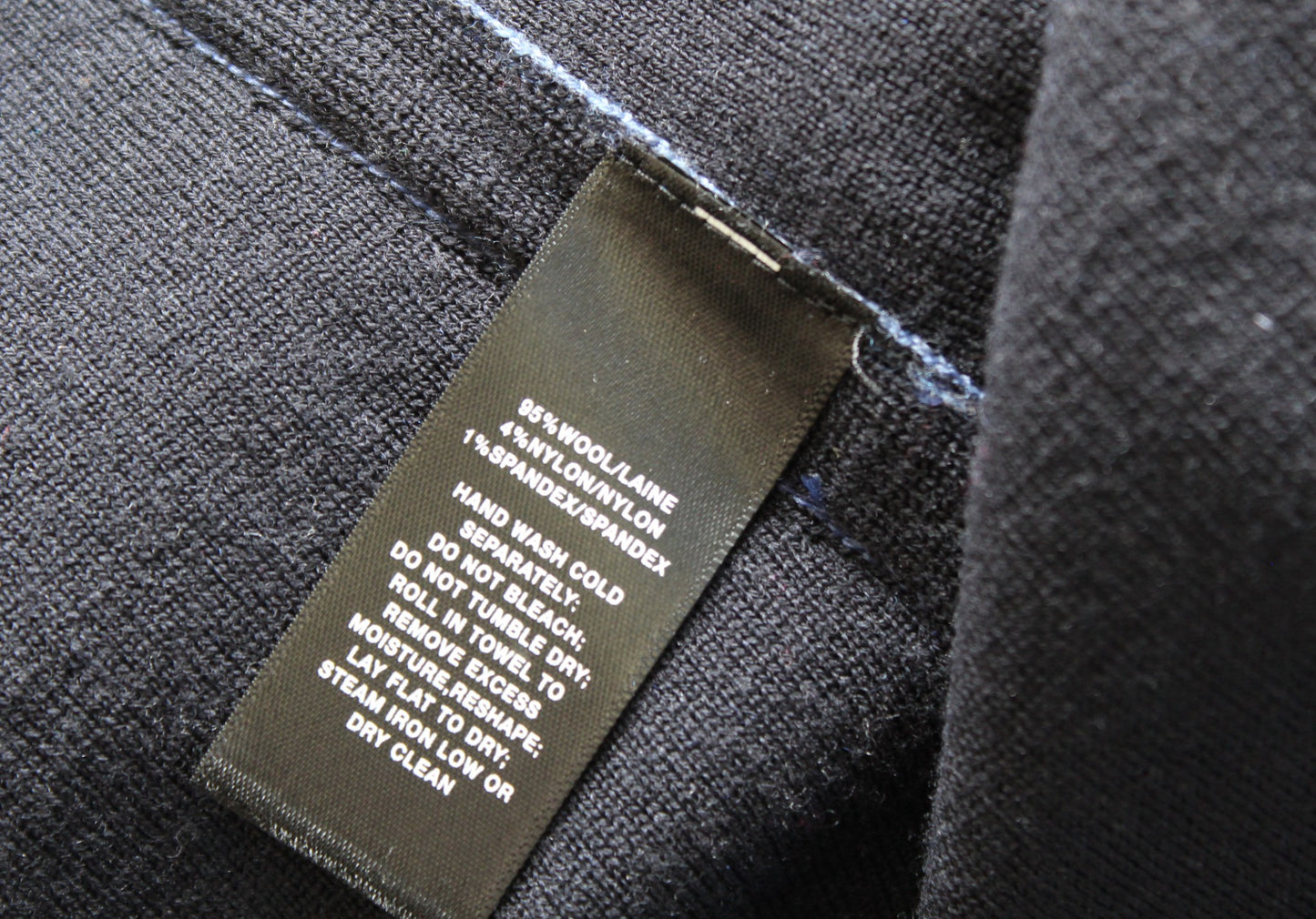 Lafayette 148 New York Blue Wool Blend Zip Front Sweater Jacket Cardigan Size L