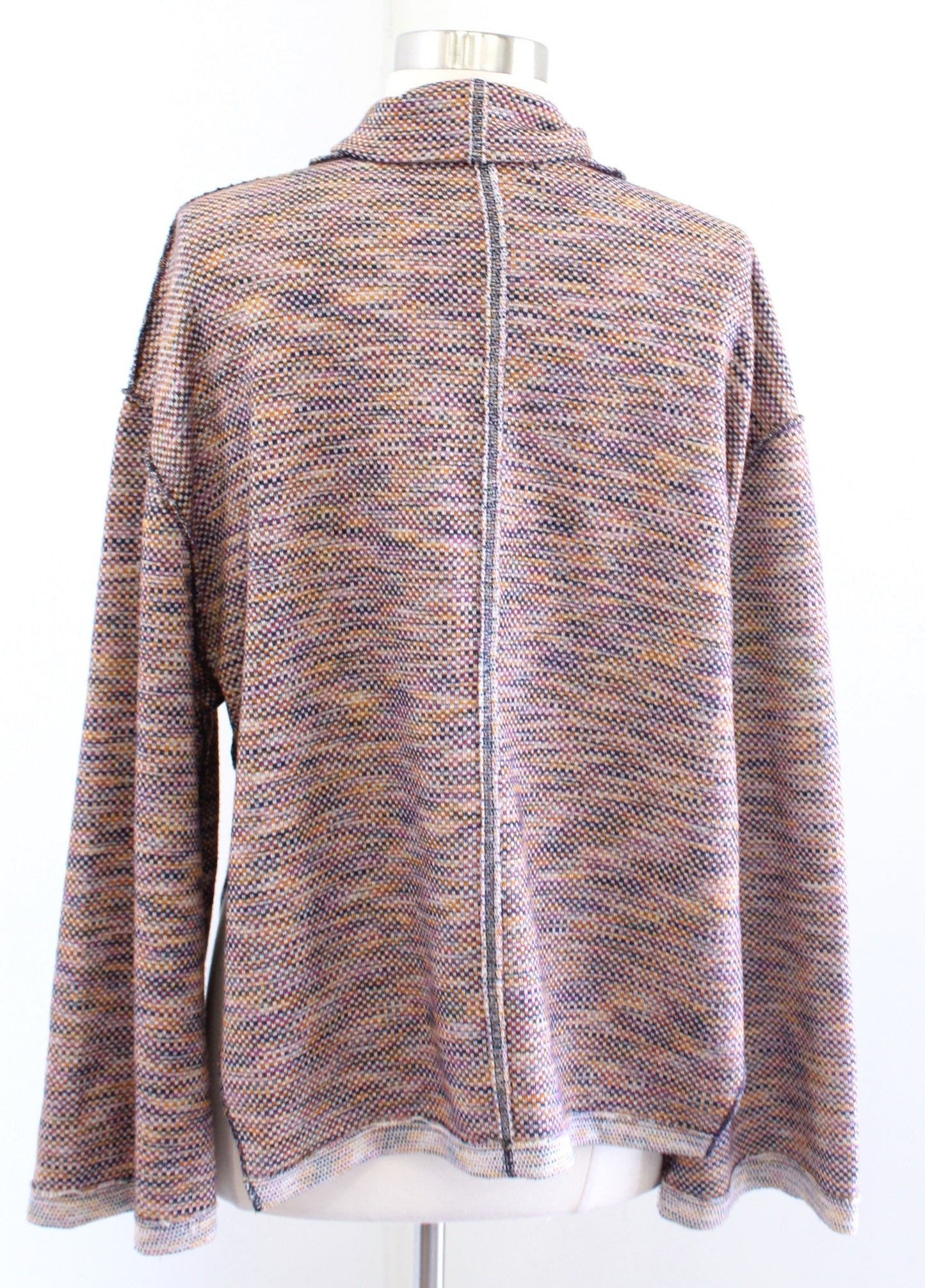 We the Free Free People Sunny Days Multi Color Turtleneck Sweater Top Size S