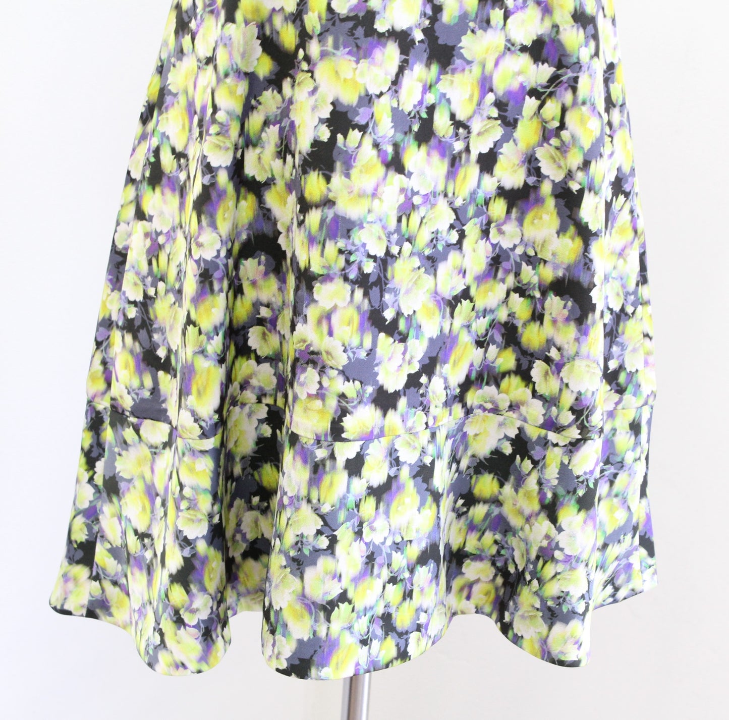 J Crew Cap Sleeve A Line Fit and Flare Dress in Clover Floral Size 4 Green