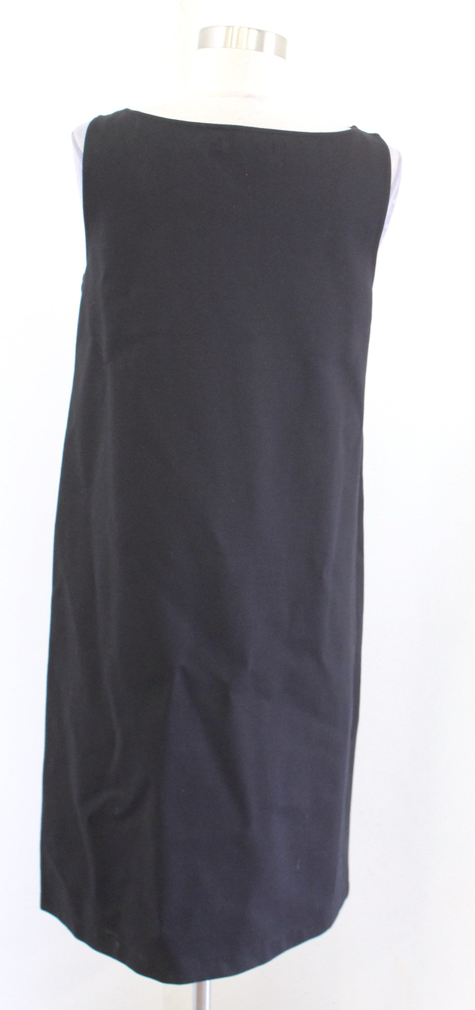 NWT Lauren Ralph Lauren Black Ponte Knit Mesh V Neck Inset Shift Dress Size S