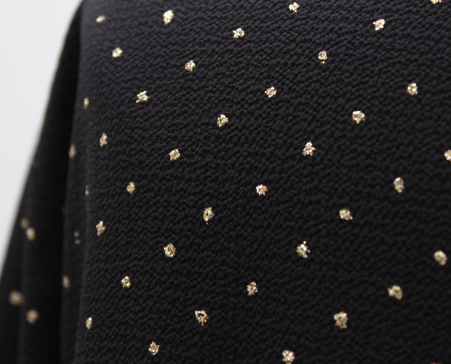 Michael Kors Black Gold Metallic Dot Button Front Tie Neck Shift Dress Size S