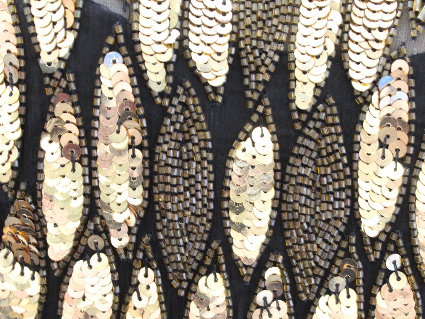 Vtg Stenay Womens Black Gold Mesh Cutout Neckline Cocktail Party Dress Size 10