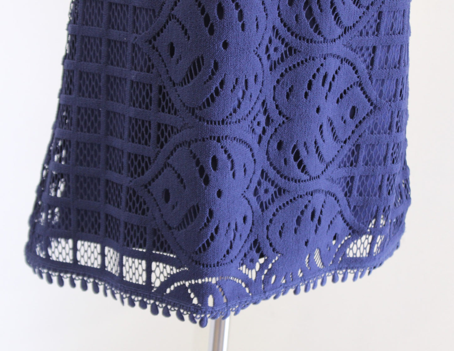 Lilly Pulitzer Mango Shift Dress True Navy Leafy Palm Lace Size XS Sleeveless