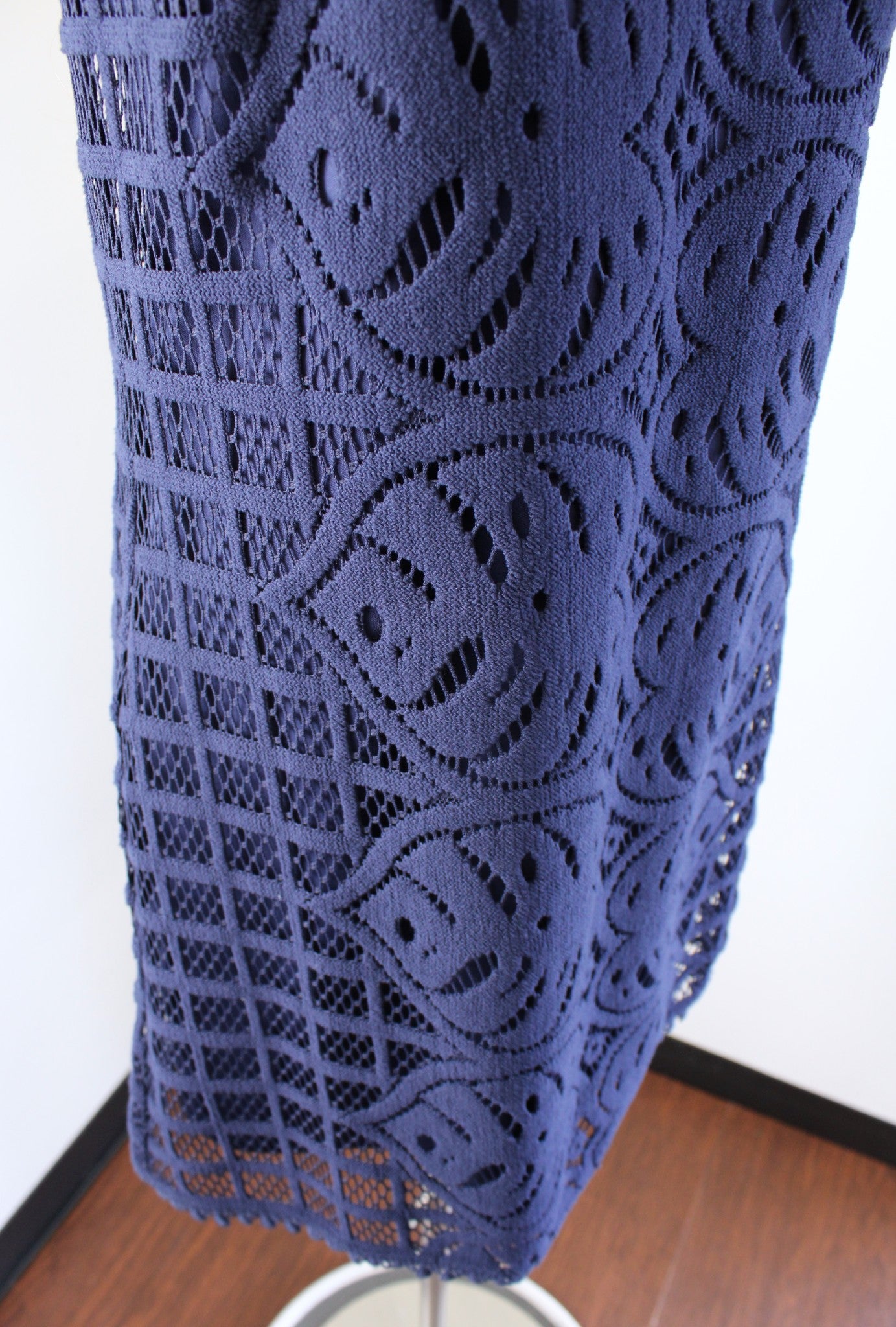 Lilly Pulitzer Mango Shift Dress True Navy Leafy Palm Lace Size XS Sleeveless