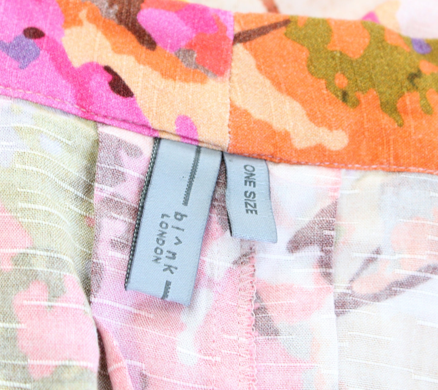 Blank Bl^nk London Anthropologie Floral Kimono Topper One Size OS Pink Orange