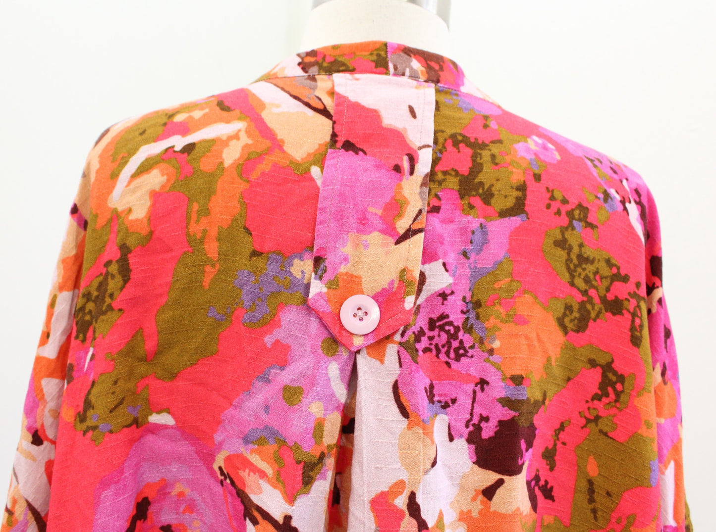 Blank Bl^nk London Anthropologie Floral Kimono Topper One Size OS Pink Orange