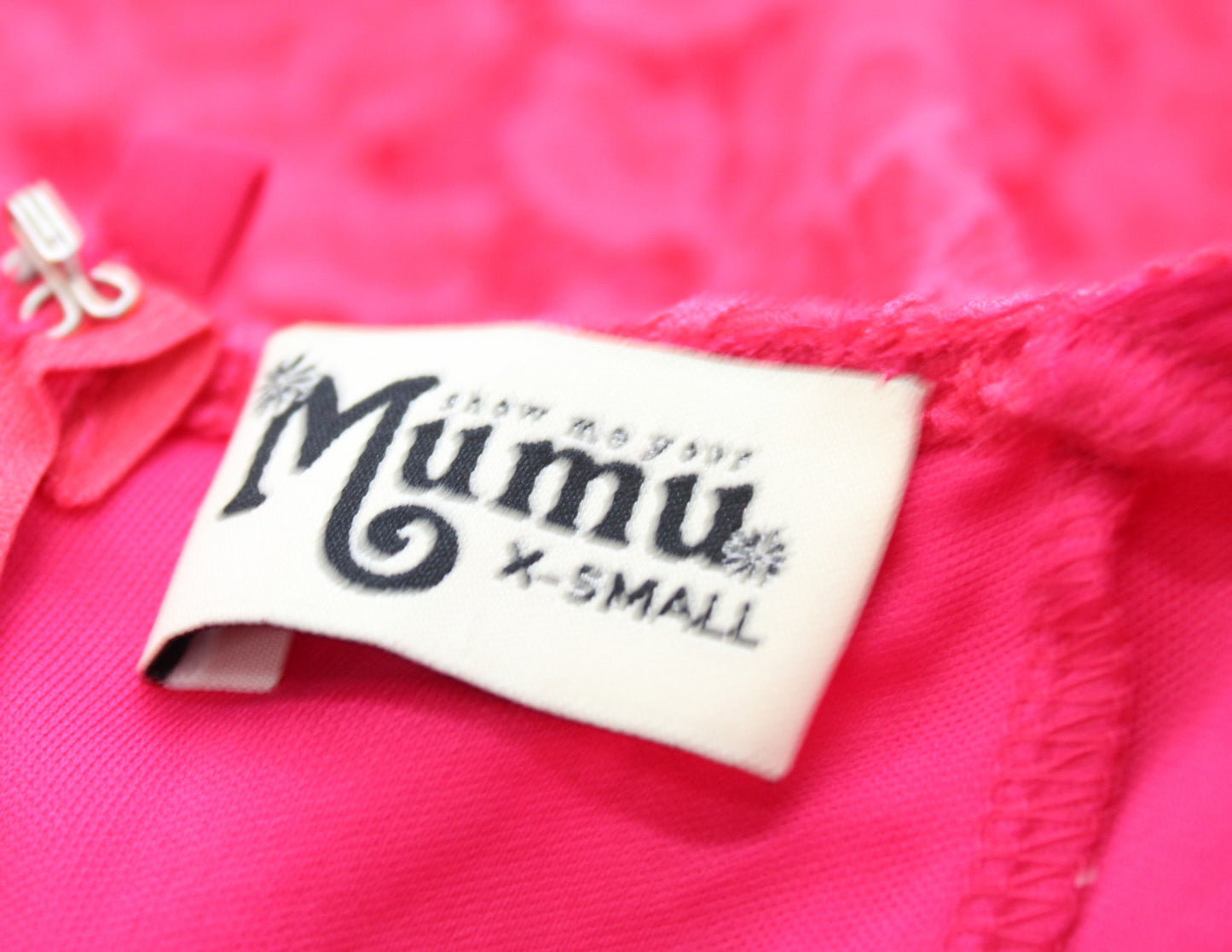 Show Me Your Mumu Victoria Pink Floral Lace Strappy Back Mini Dress Size XS