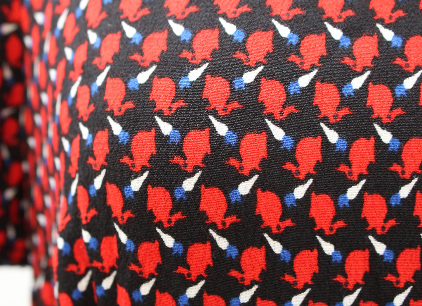 Maeve Anthropologie Amici Red Color Block Rabbit Animal Print A Line Dress Sz 6