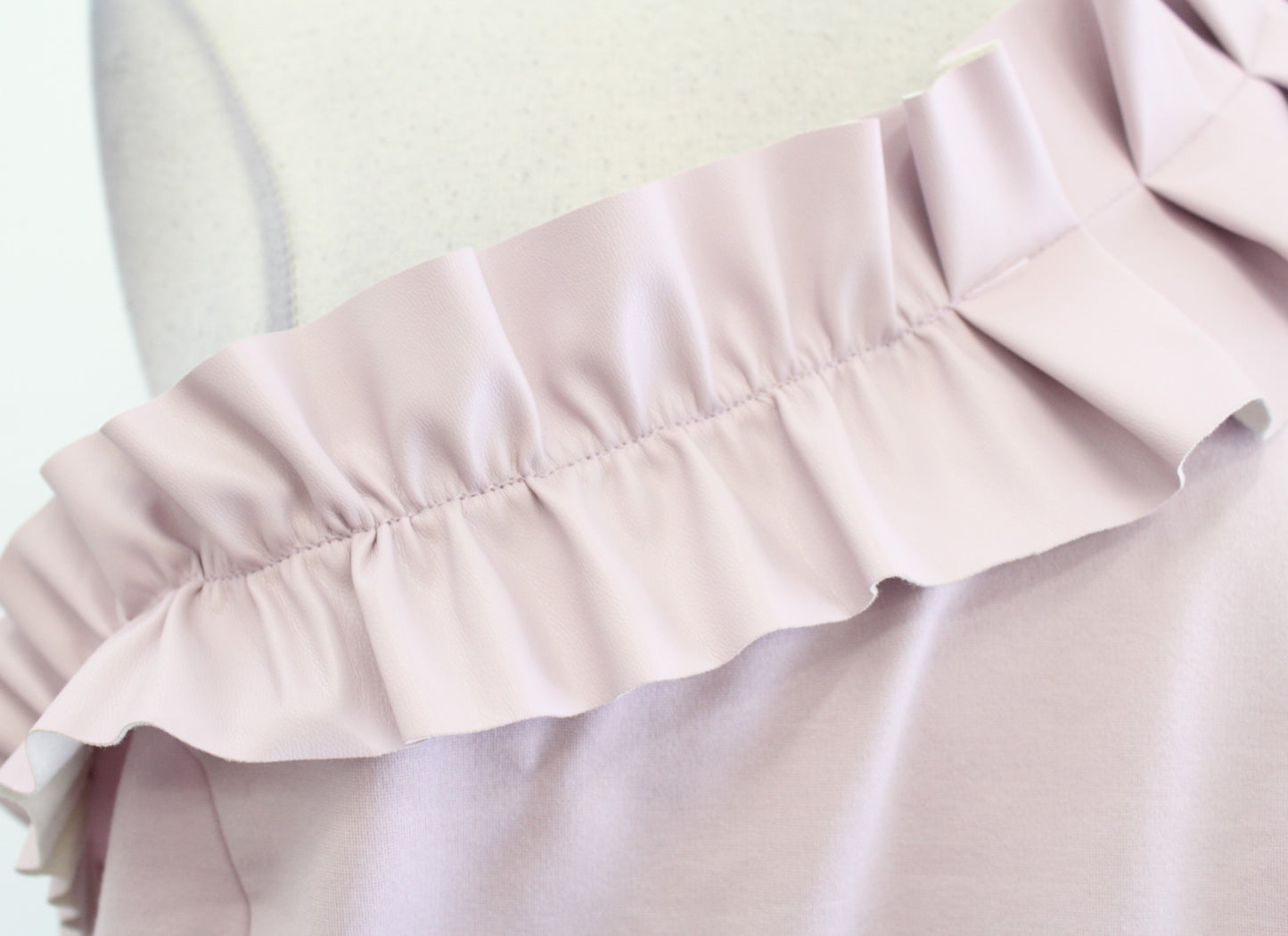 NWT Sunday in Brooklyn Anthropologie Lilac Ruffle One Shoulder Top Blouse Sz XL