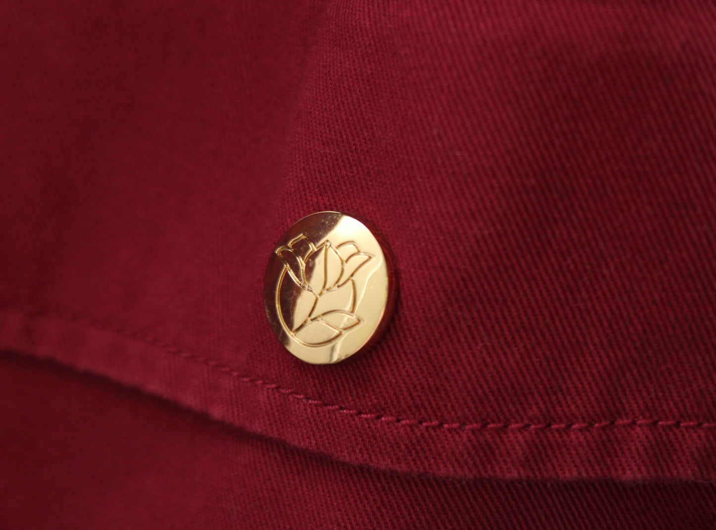 Draper James Red Twill Field Jacket in Deep Berry Size M Zip Front Tie Waist