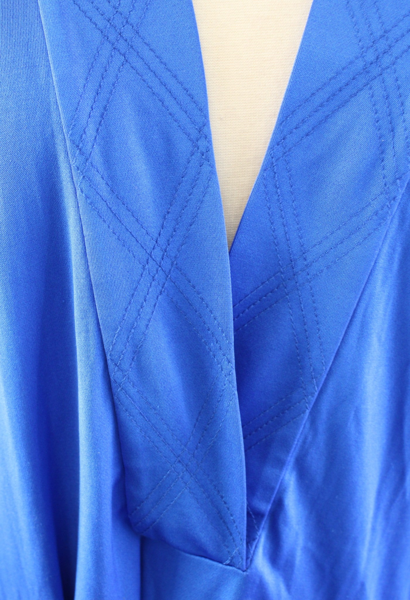 NWT $325 Diane Von Furstenberg Tuvallu Blue Silk Tie Waist Kimono Dress Size 2