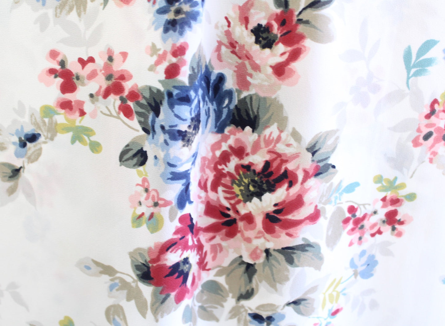 White House Black Market Floral Ruffle Tie Neck Lace Trim Shell Top Blouse Sz M