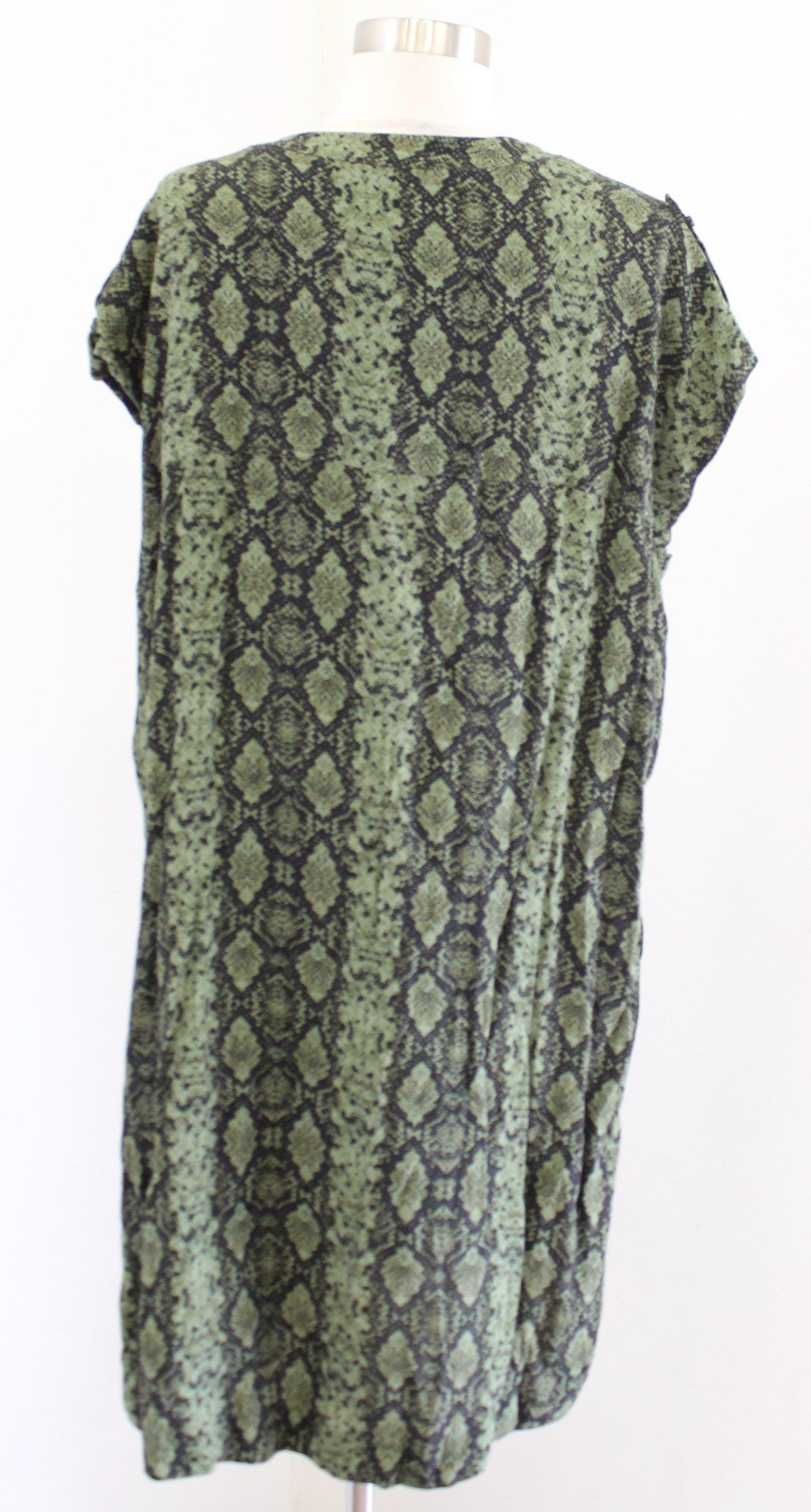 by Anthropologie Rachel Green Snakeskin Print Tunic Shift Dress Size XLP PXL