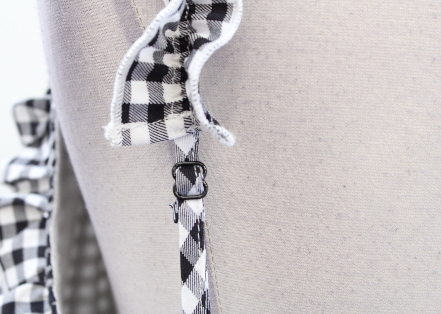 NWT City Chic Plus Black White Gingham Plaid Ruffle Trim Mini Dress Size 22