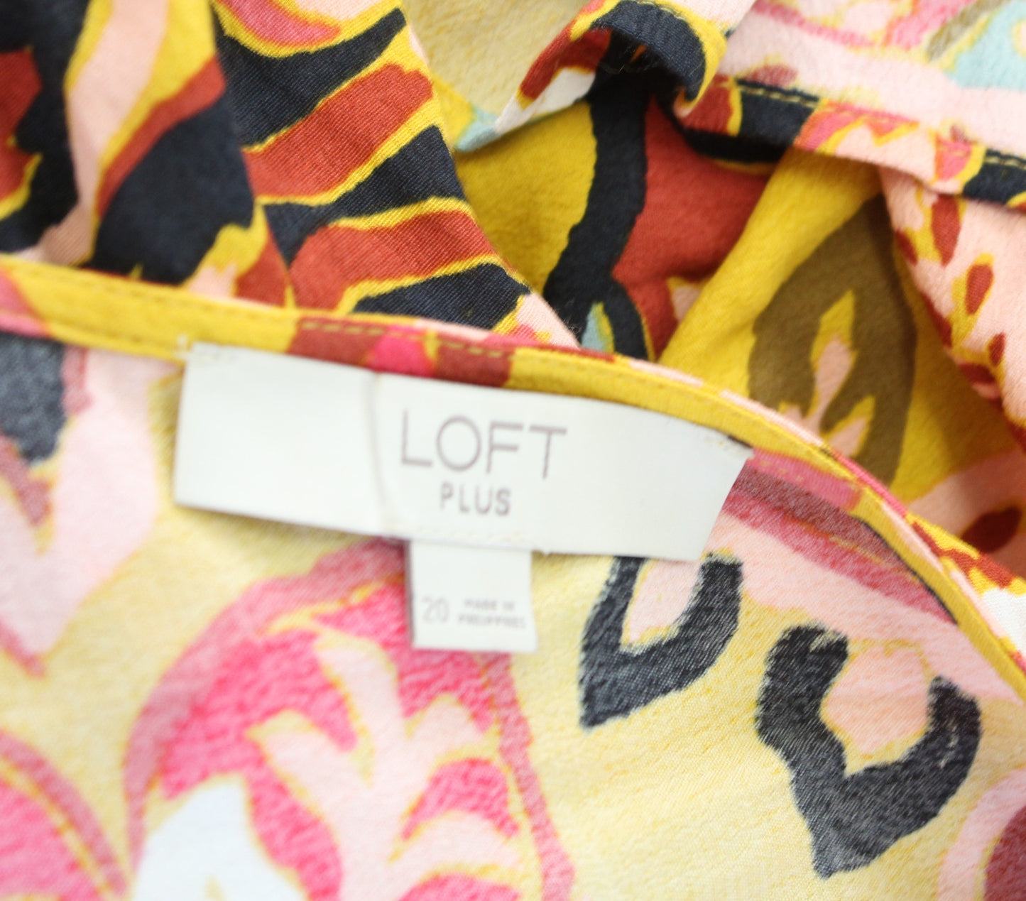 Ann Taylor Loft Plus Saffron Yellow Paisley Floral Tie Waist Maxi Dress Size 20