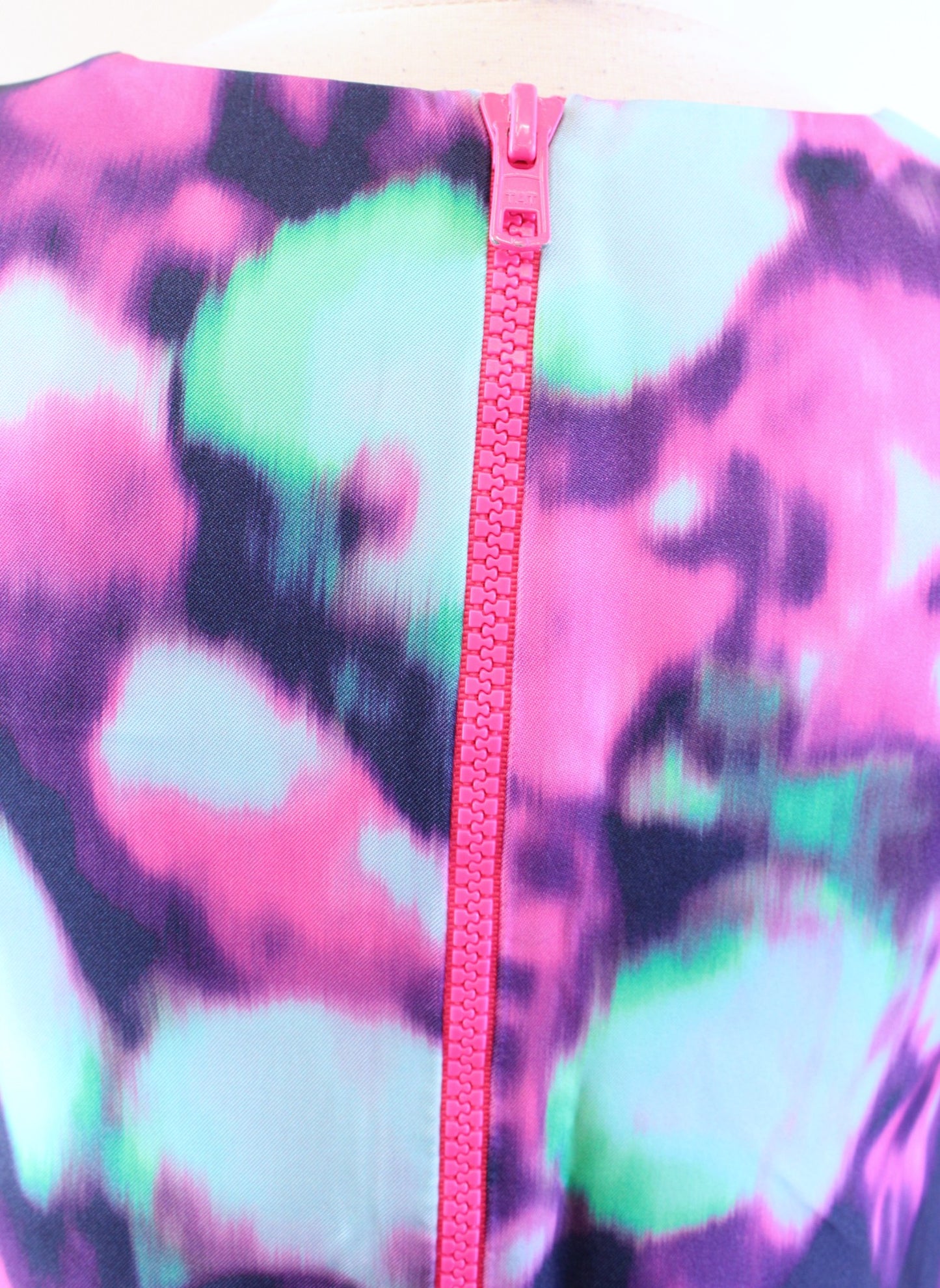 Kate Spade Keri Simply Cinema Watercolor Abstract Shift Dress Size 0 Blue Pink