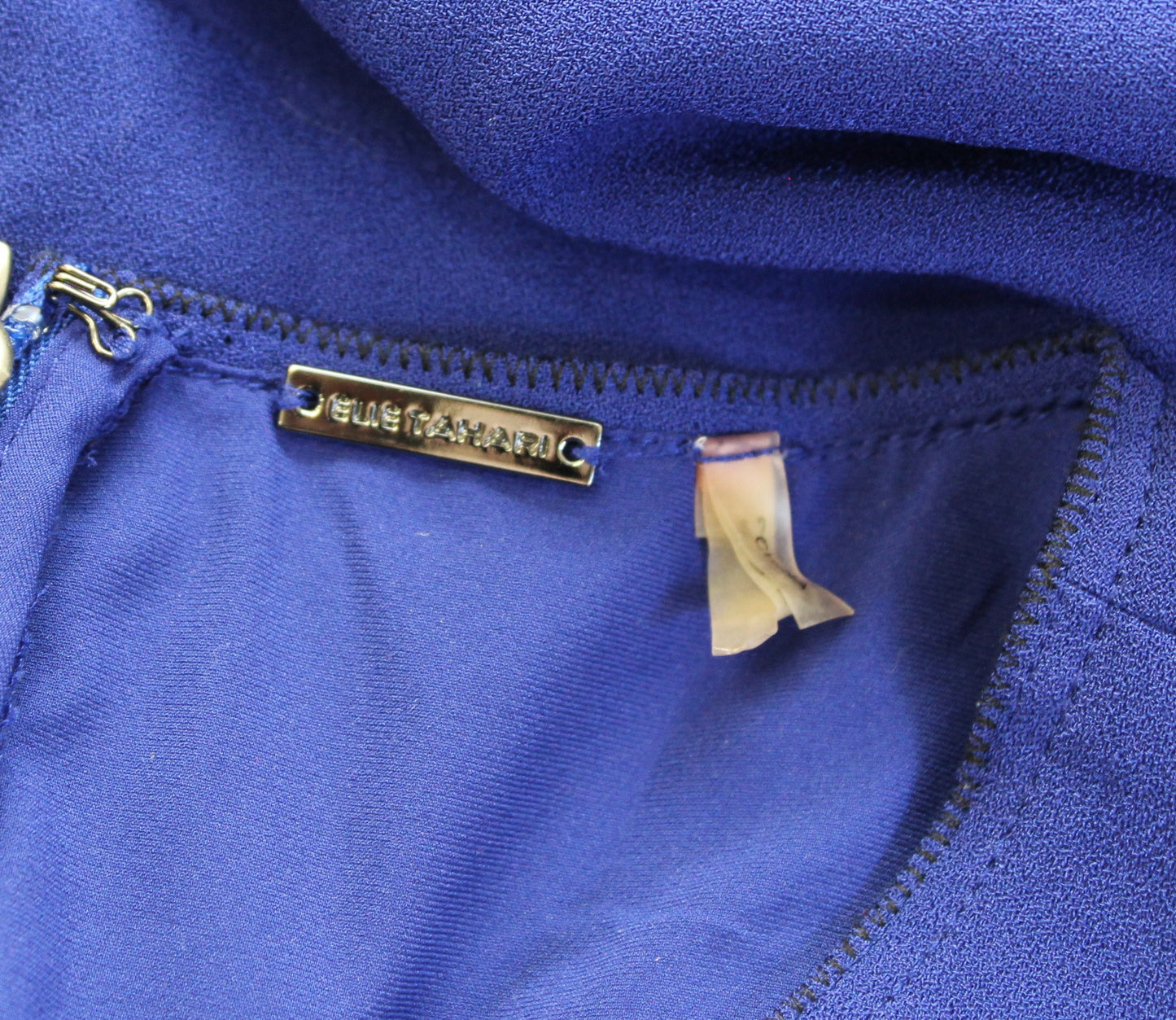 Elie Tahari Rachel Blue Ruffle Flutter Sleeve A Line Sheath Dress Size 2 Flounce