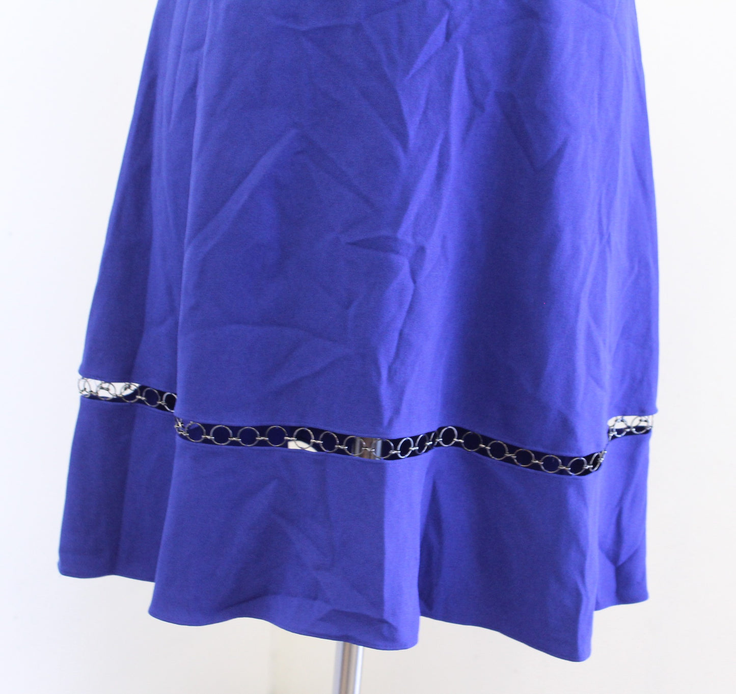 Elie Tahari Rachel Blue Ruffle Flutter Sleeve A Line Sheath Dress Size 2 Flounce